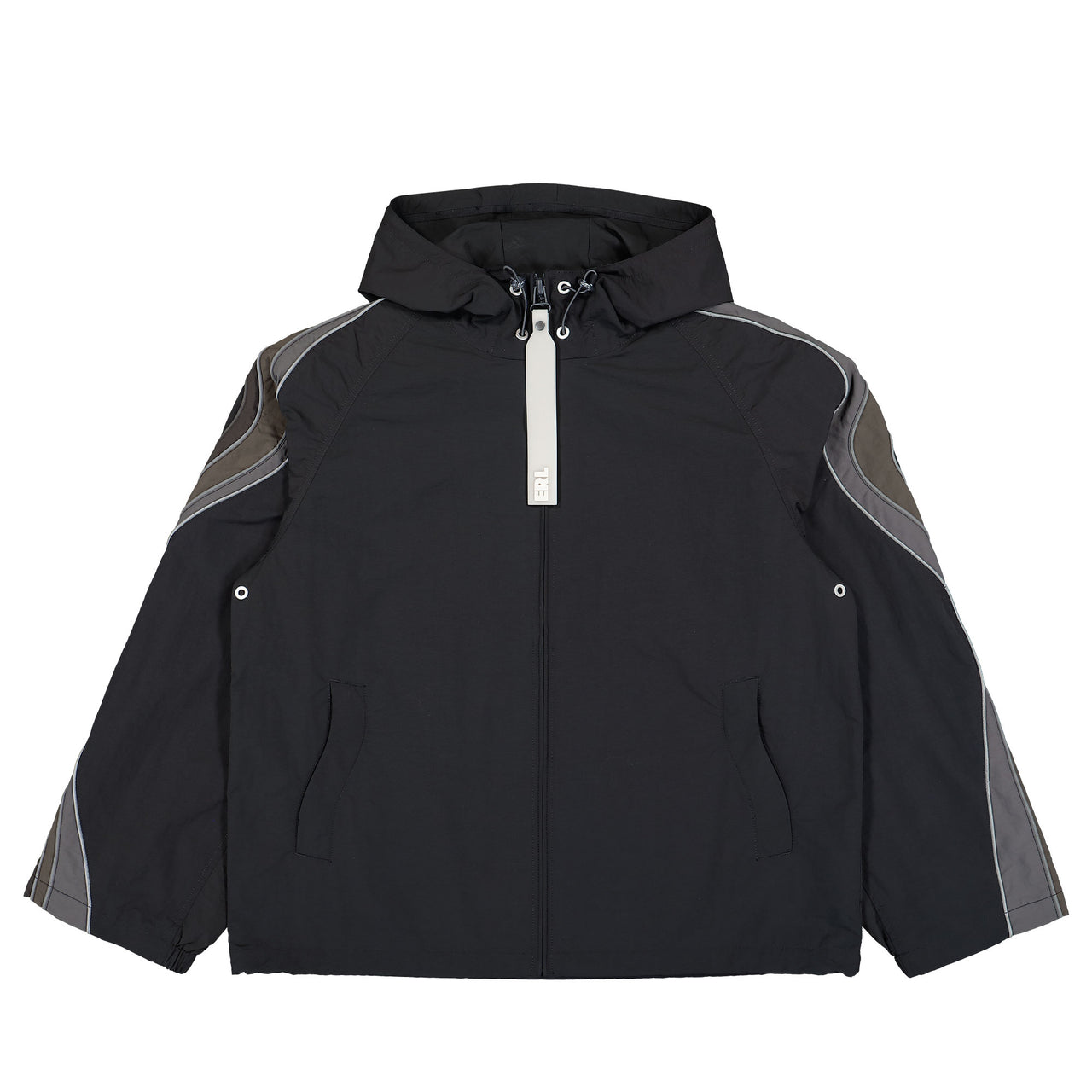 ERL UFO Windbreaker Jacket Black Detail view 1 | Gate