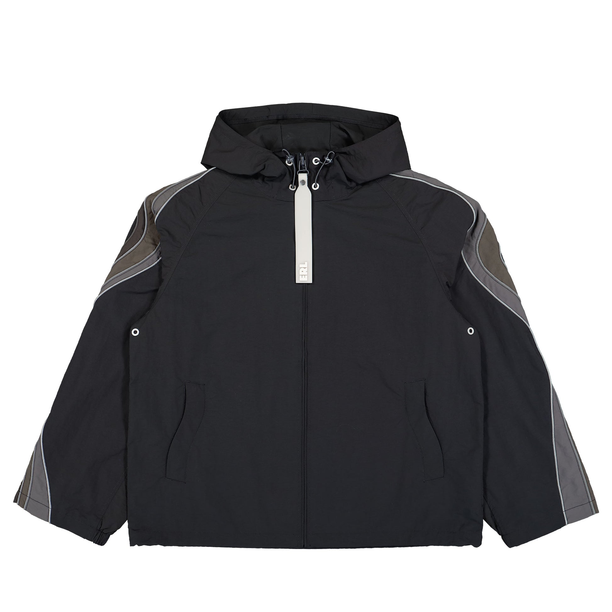 ERL UFO Windbreaker Jacket Black Detail view 1 | Gate