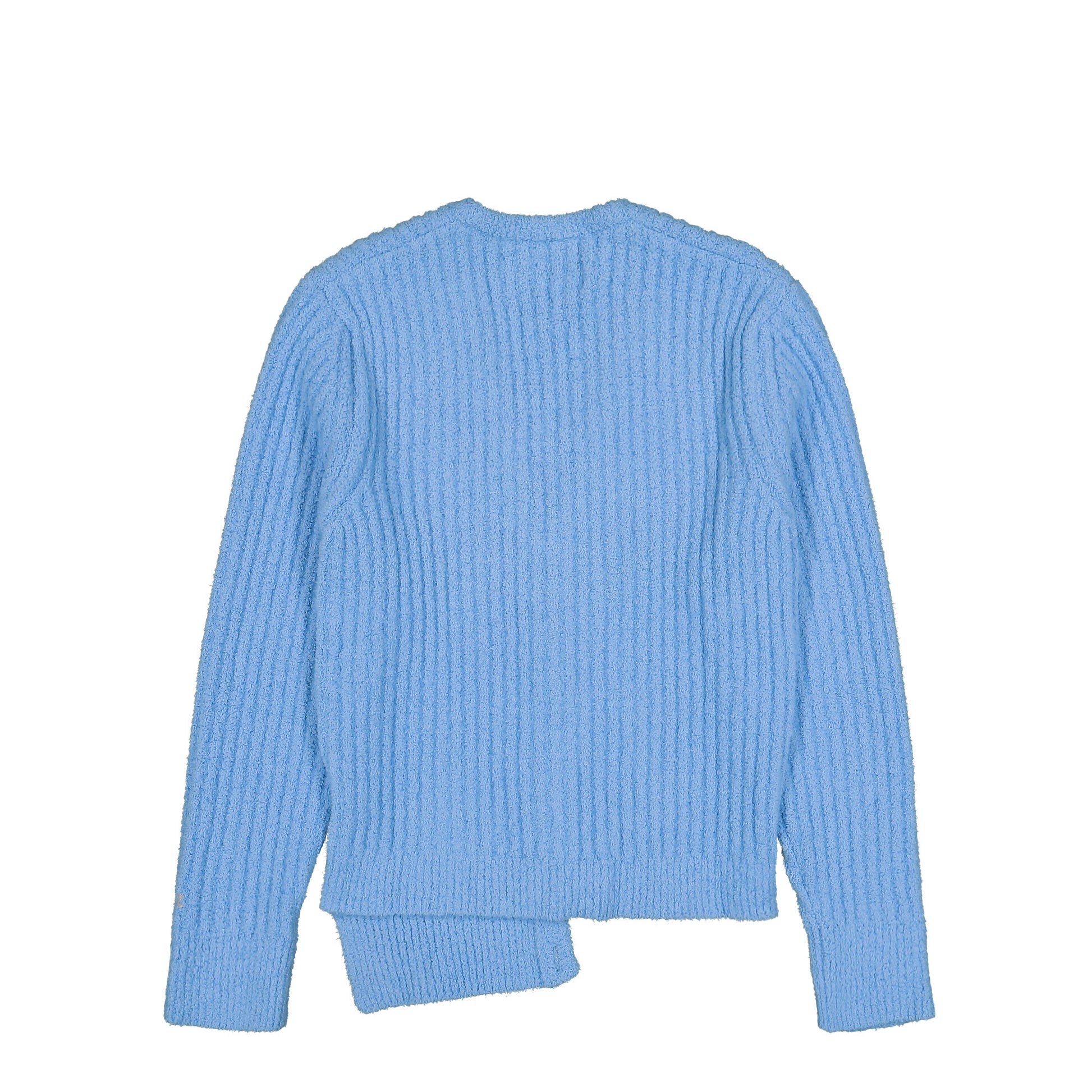 ERL Cozy Asymmetric Cardigan Blue Detail view 2 | Gate