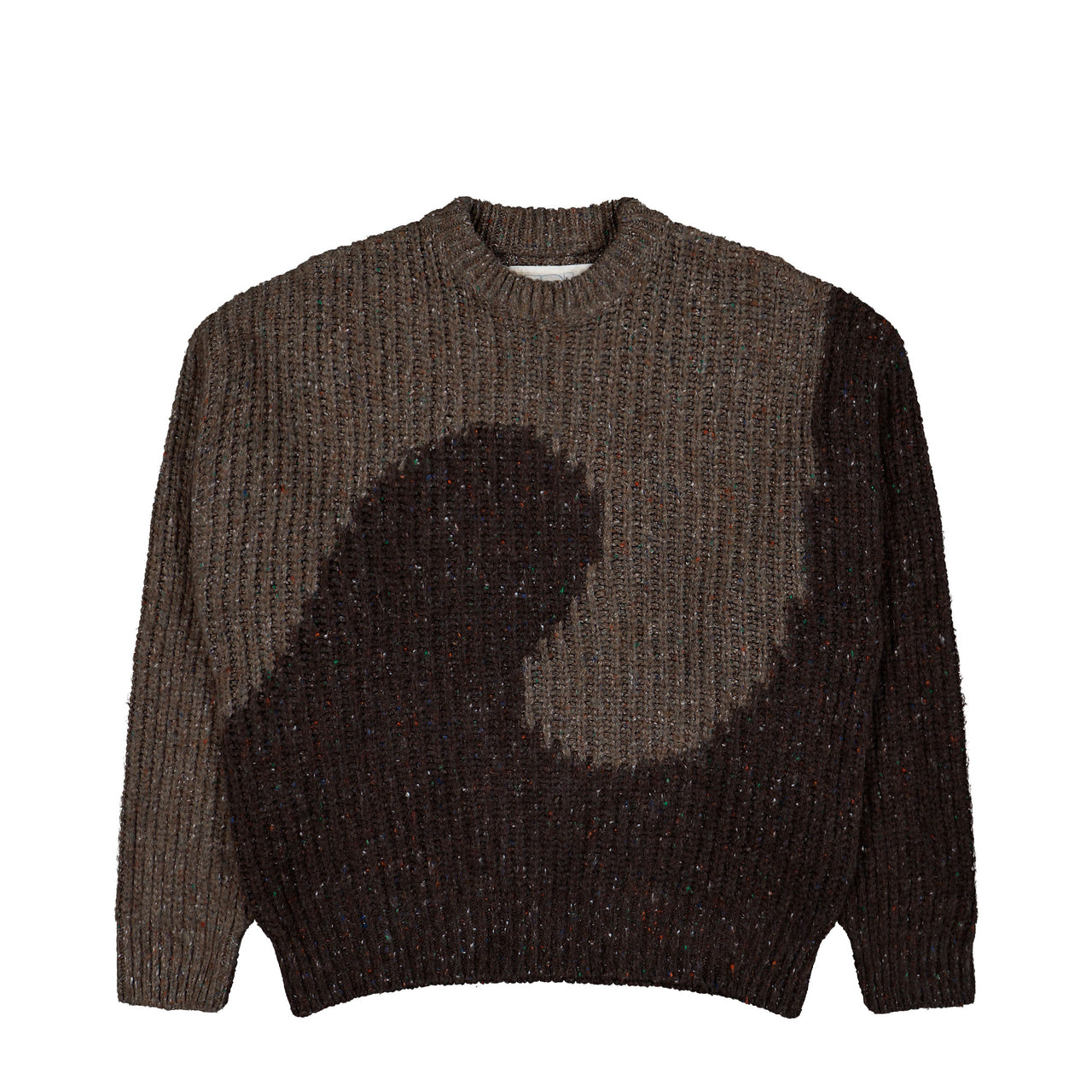 ERL Swirl Wool Knit Crewneck Brown Pullover ERL11N004-1 / Brown | Overkill