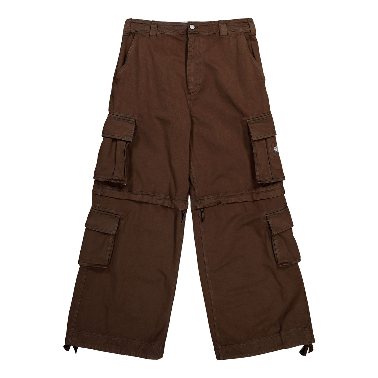 ERL Woven Zip-Off Cargo Pants Brown Pants ERL11P006-1 / Brown | Overkill