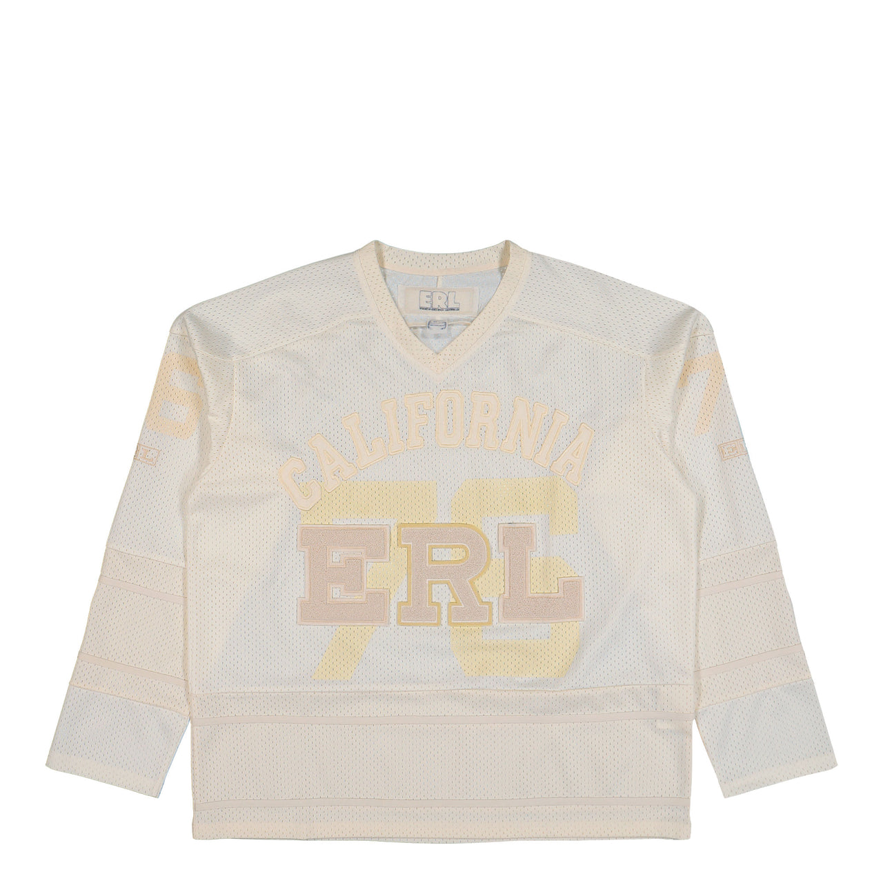 ERL California Hockey Knit Jersey Off White T-Shirt ERL11T013-1 / Off White | Overkill