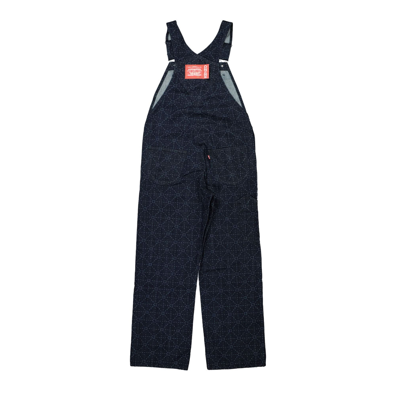 KENZO Printed Denim Overall Blue Detail view 1 | Gate