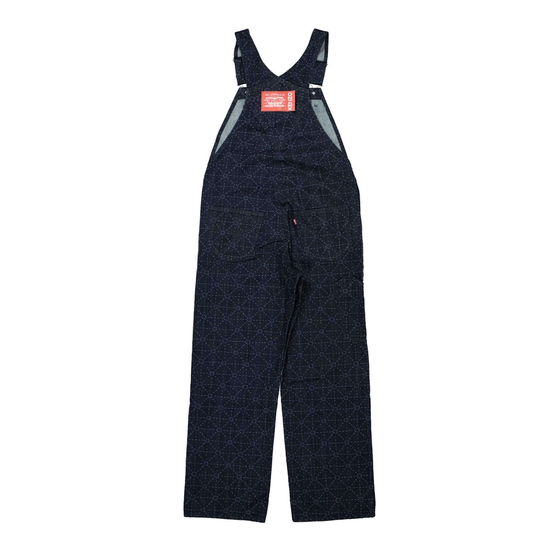 KENZO Printed Denim Overall Blue Detail view 2 | Gate