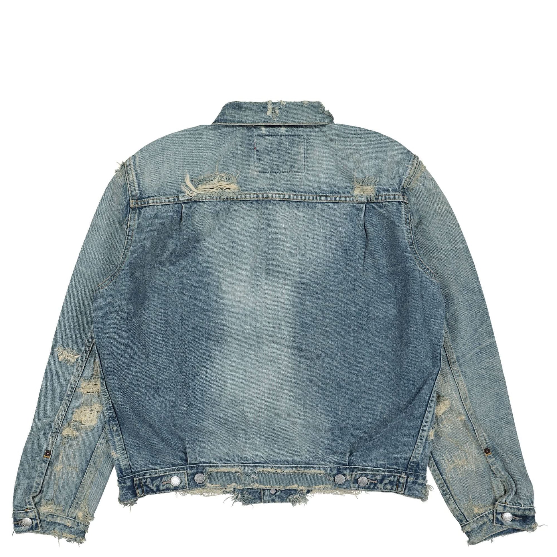 KENZO Type II Distressed Trucker Blue Detail view 2 | Gate