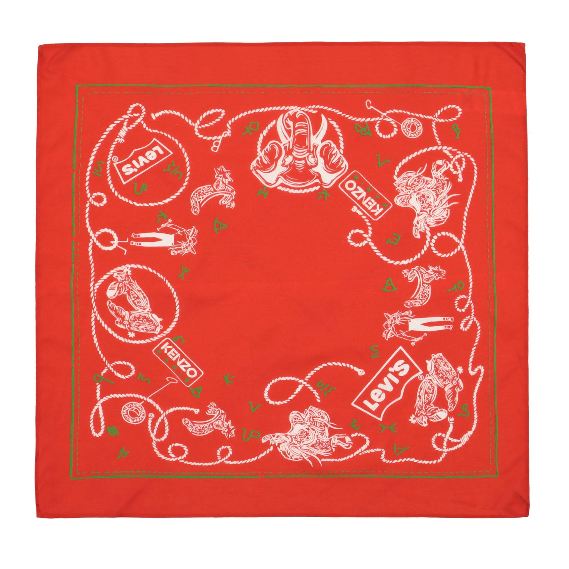 KENZO Bandana Red Detail view 1 | Gate