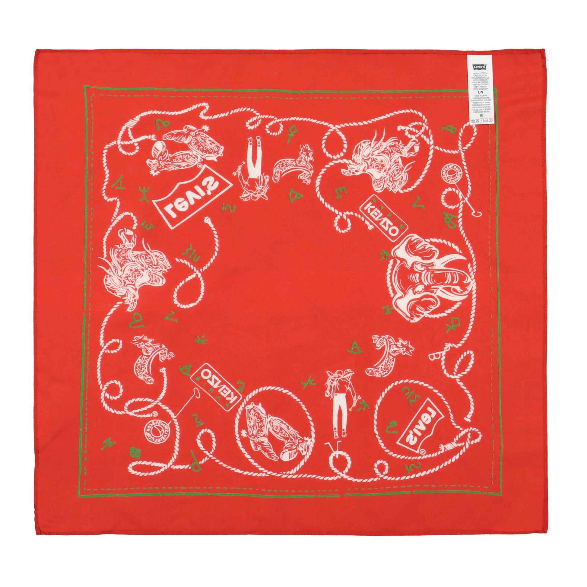 KENZO Bandana Red Detail view 2 | Gate