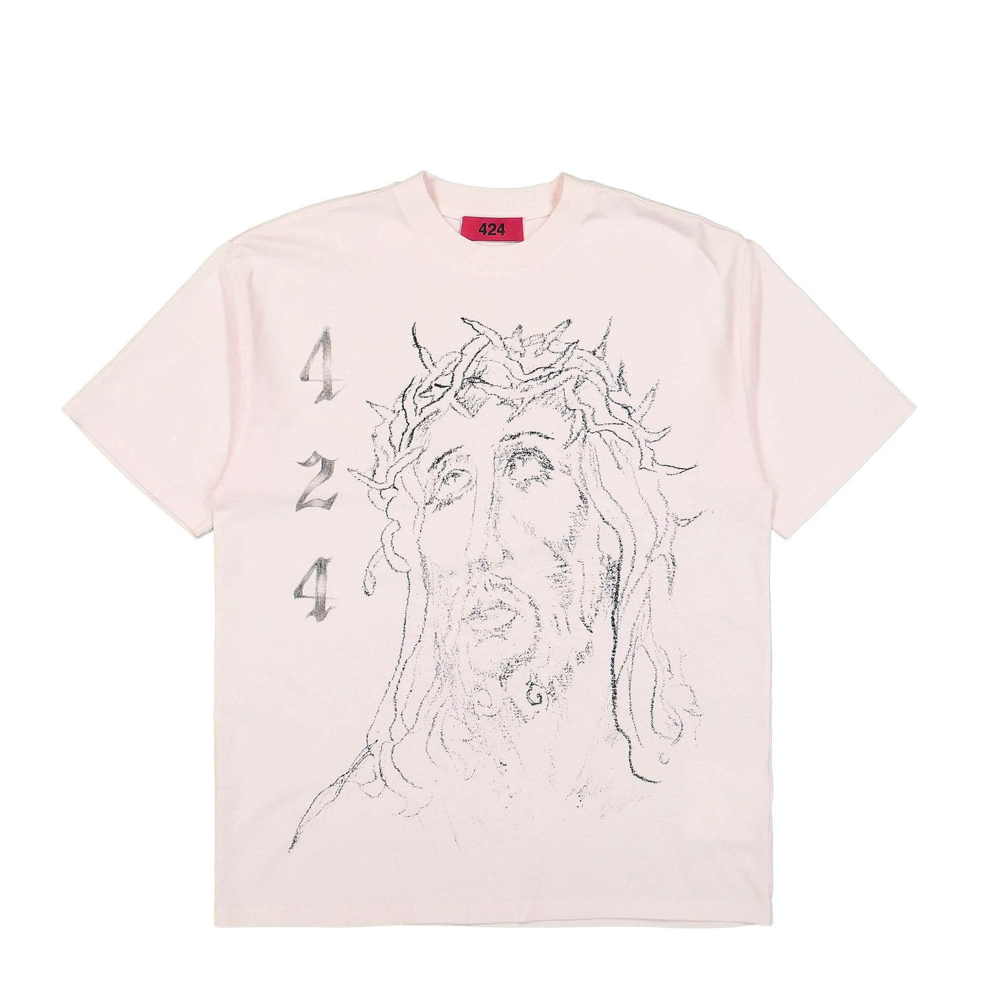 424 Loose T-Shirt Jesus Pink Detail view 1 | Gate