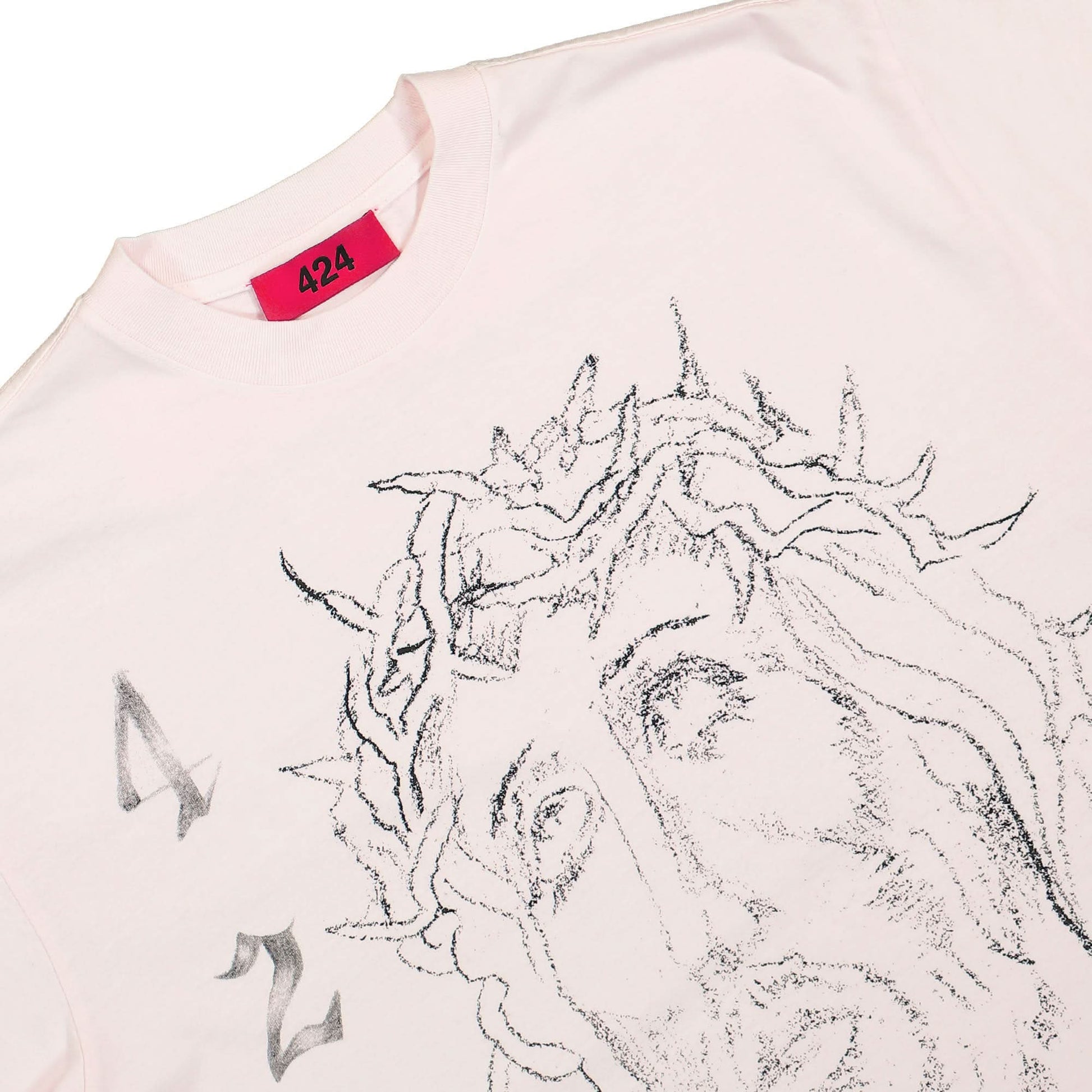 424 Loose T-Shirt Jesus Pink Detail view 3 | Gate