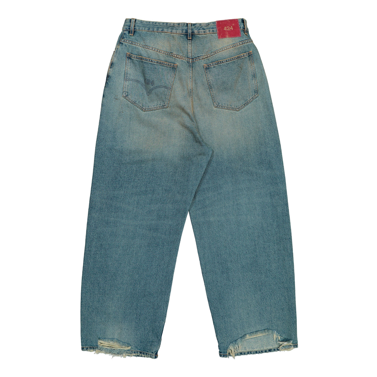 424 Big Daddy Denim Vintage Red Denim FFF5MT36AP TE001 502 / Japanese Vintage Washed Blue Detail View 1 | GATE