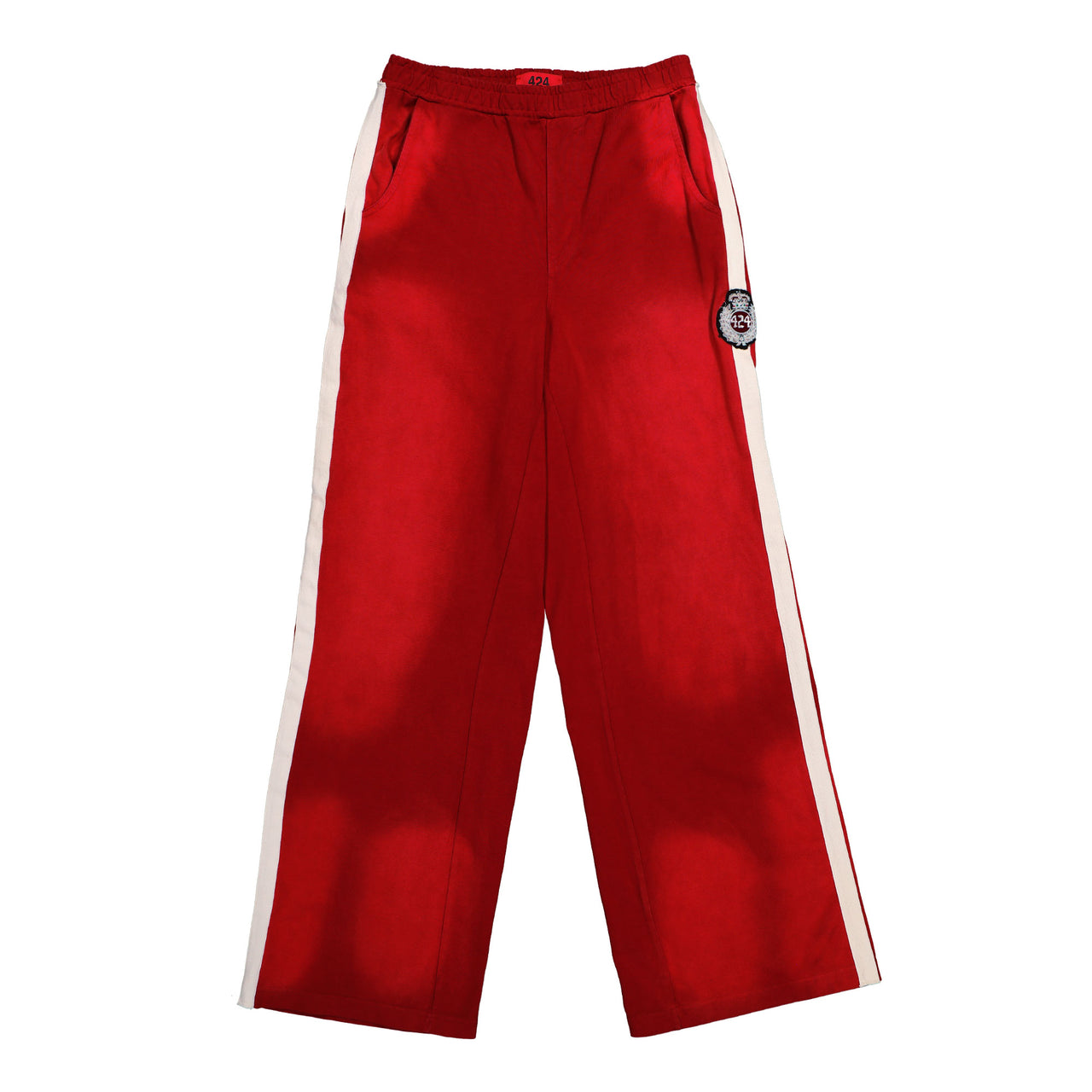424 Academy Ripped Track Pant Vintage Red Sweat & Track Pants FFF5MT72AP JE001 310 / Vintage Red Detail View 1 | GATE