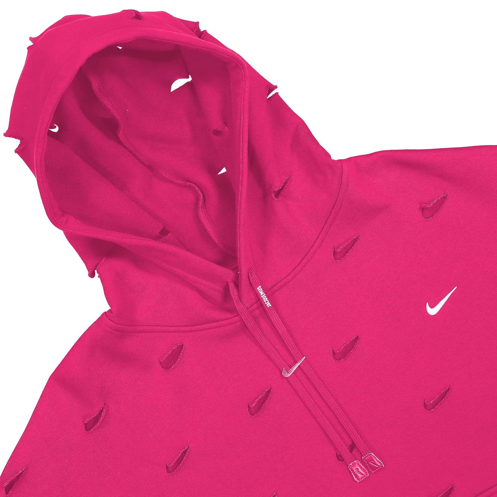 Nike NRG Swoosh Hoodie Pink Detail view 4 | Gate