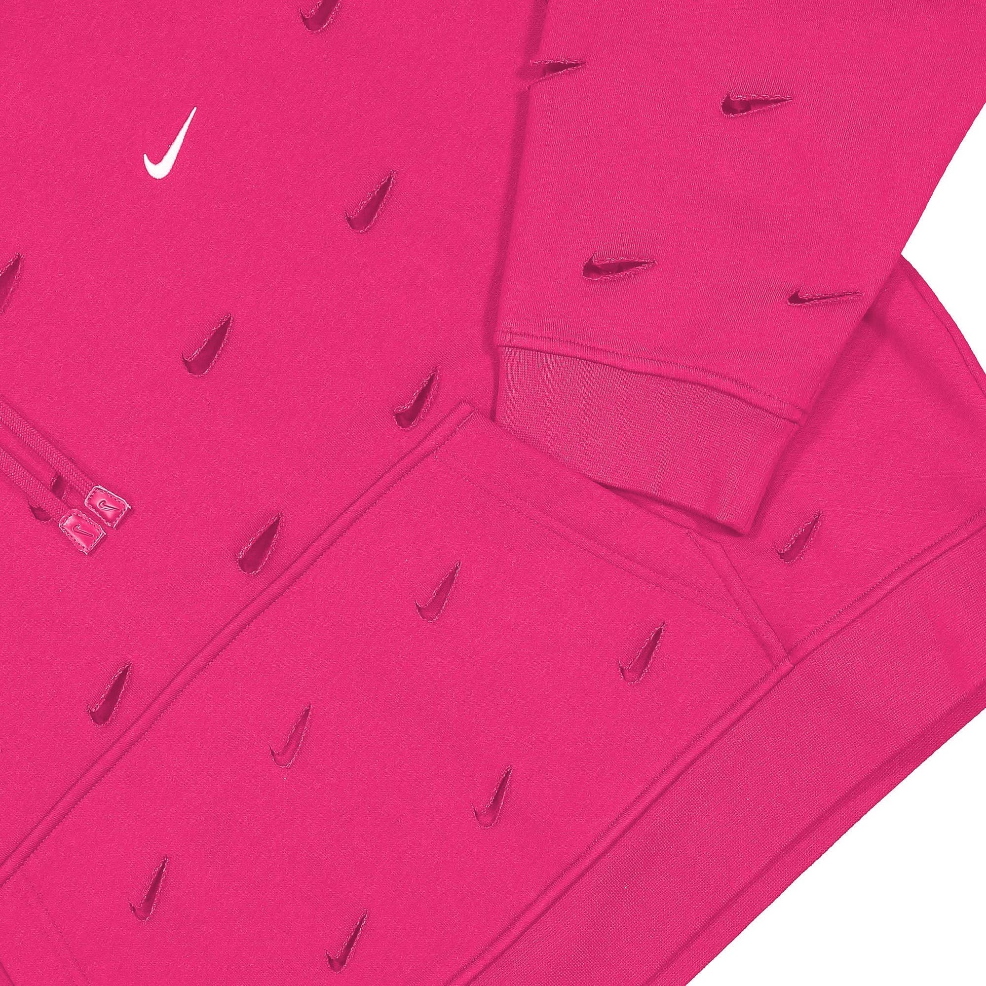 Nike NRG Swoosh Hoodie Pink Detail view 5 | Gate