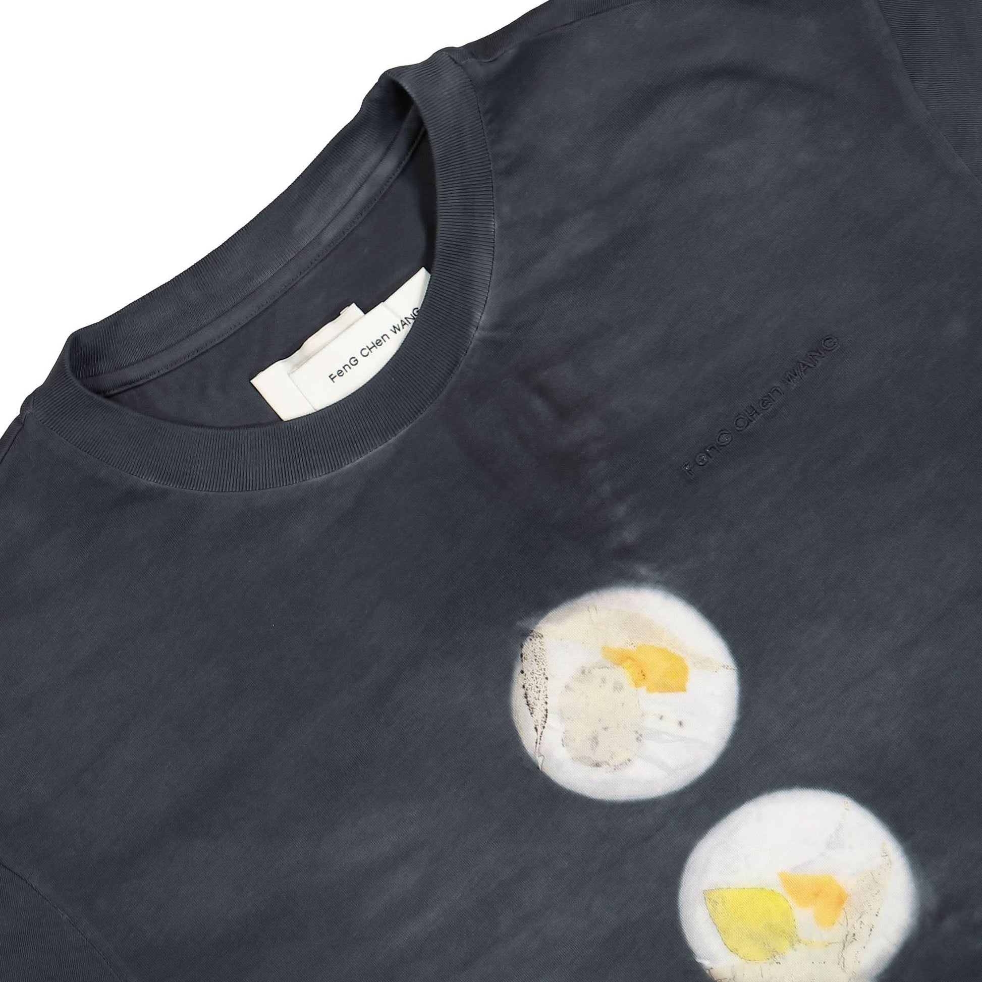 Feng Chen Wang Natural Plant Dye T-Shirt Black Detail view 3 | Gate