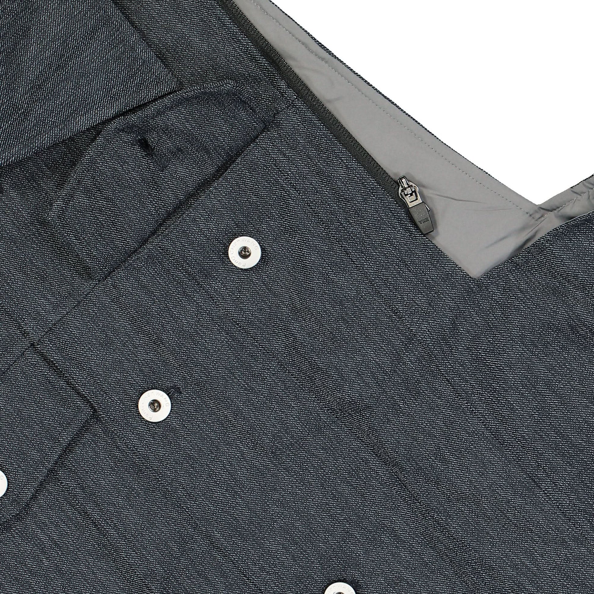 Feng Chen Wang 2 In 1 Panelled Down Jacket Blue Detail view 9 | Gate