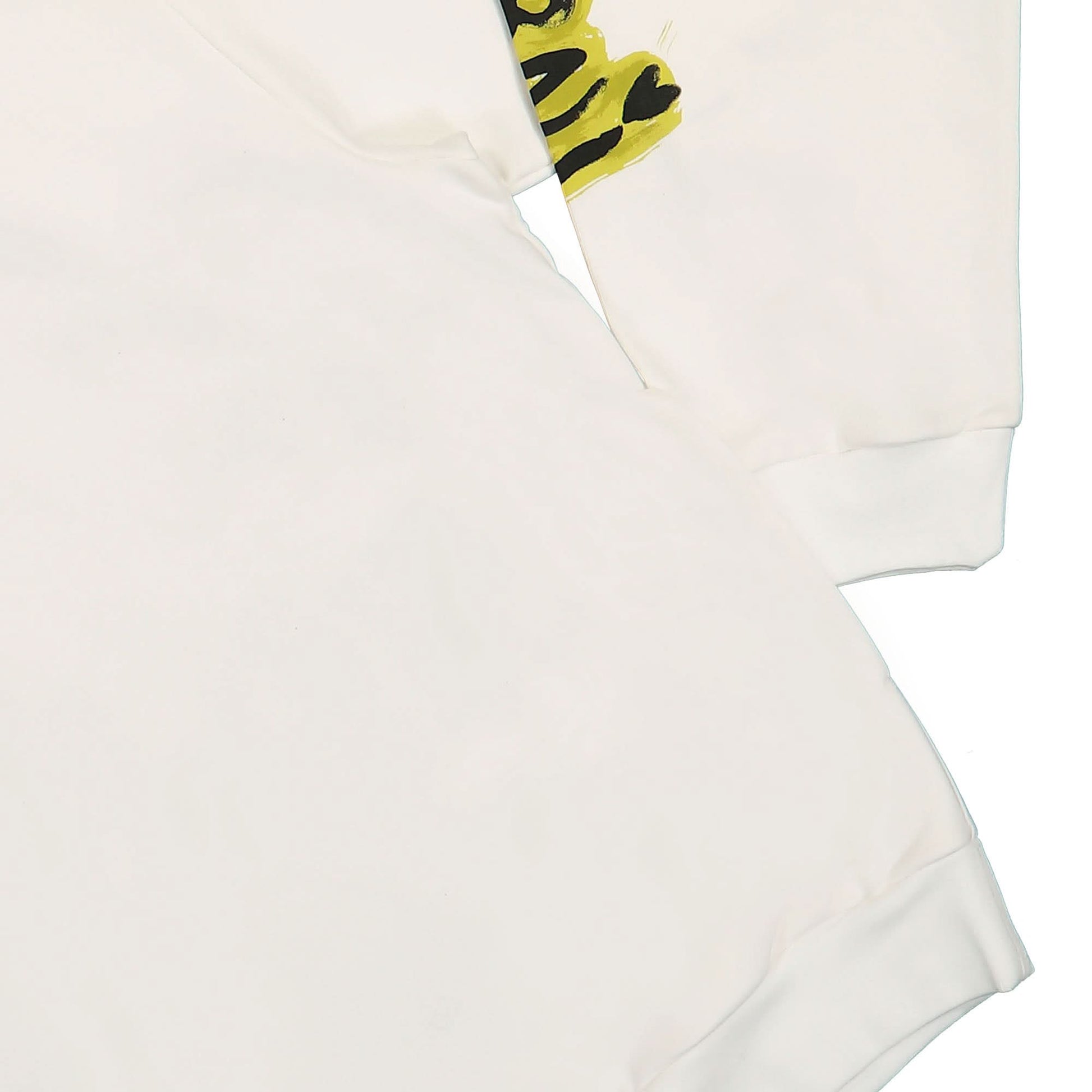 Marni Graffiti Logo Loopback Sweatshirt White Detail view 4 | Gate