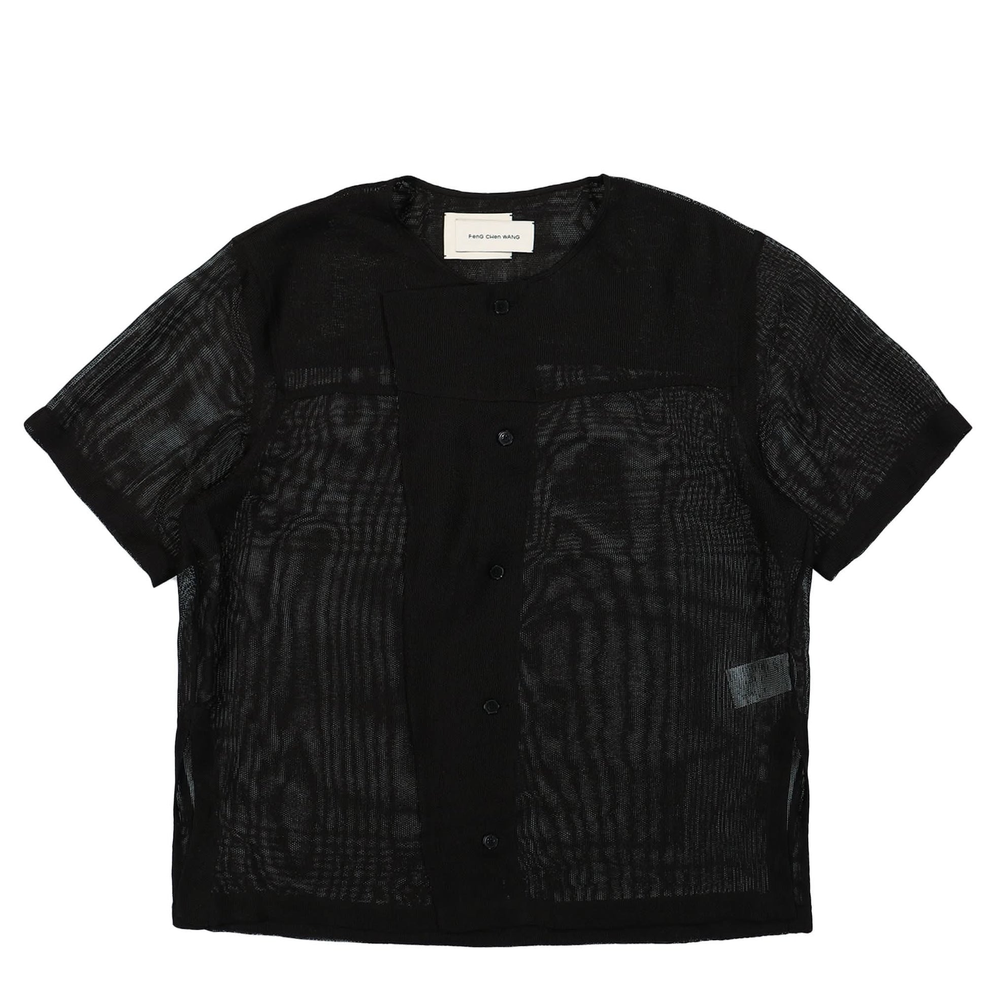 Feng Chen Wang 2 in 1 Cut Out Jacket With Dragon Jacquard Black Detail view 7 | Gate