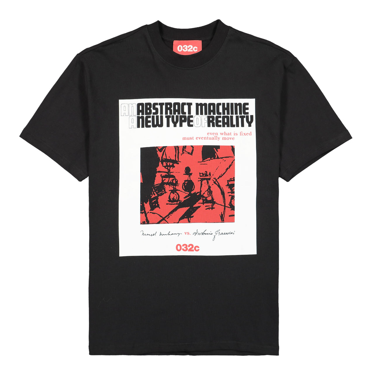 032c Gramsci S/S T-Shirt Black T-Shirts FW21-C-1014 Detail View 1 | GATE