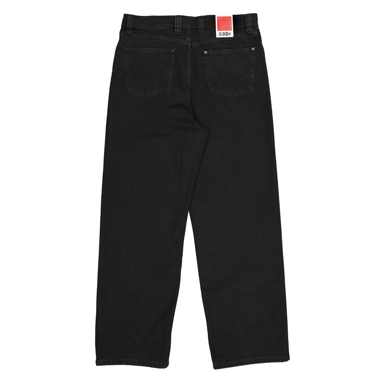 032c New Classic Wide Leg Jean Black Detail view 1 | Gate