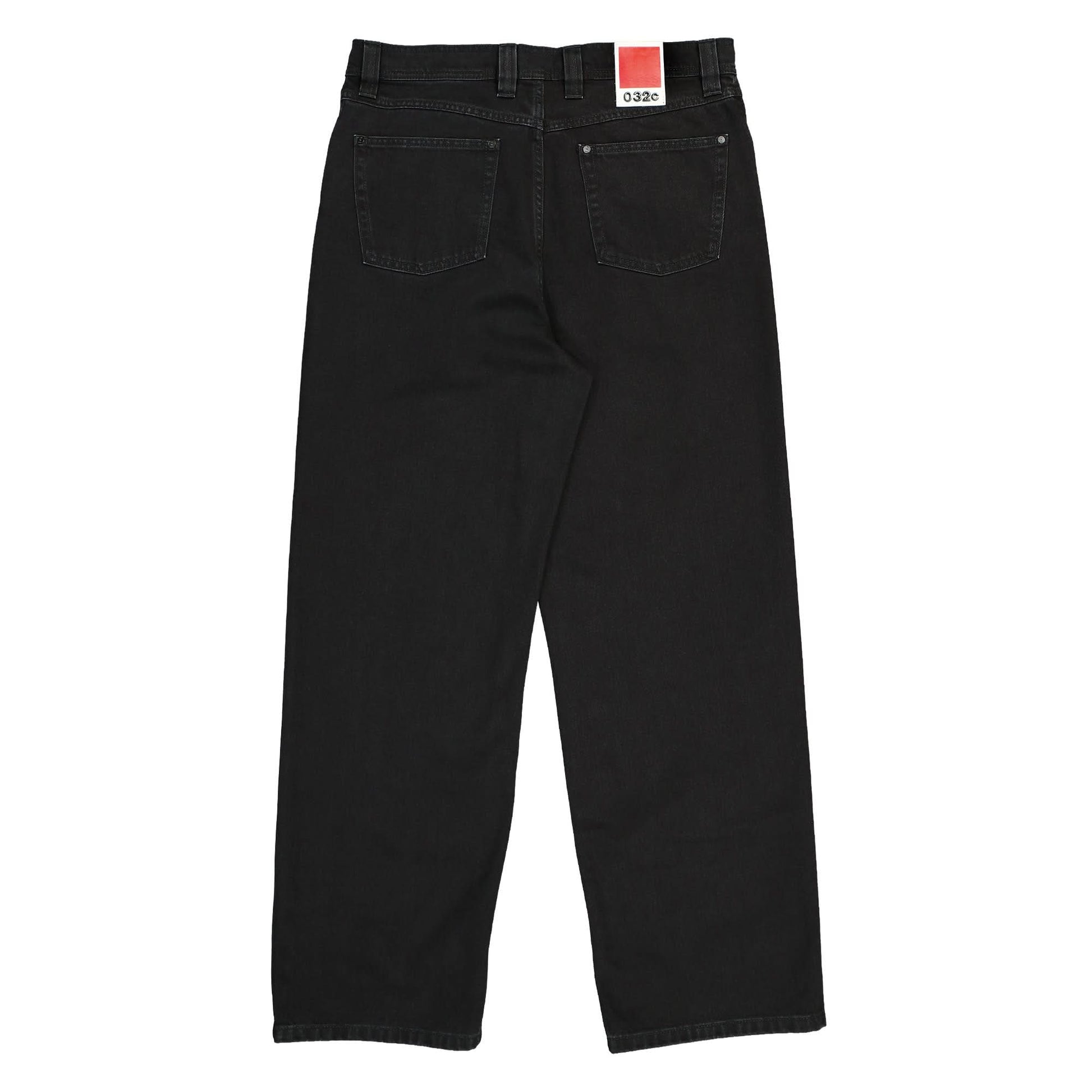 032c New Classic Wide Leg Jean Black Detail view 2 | Gate