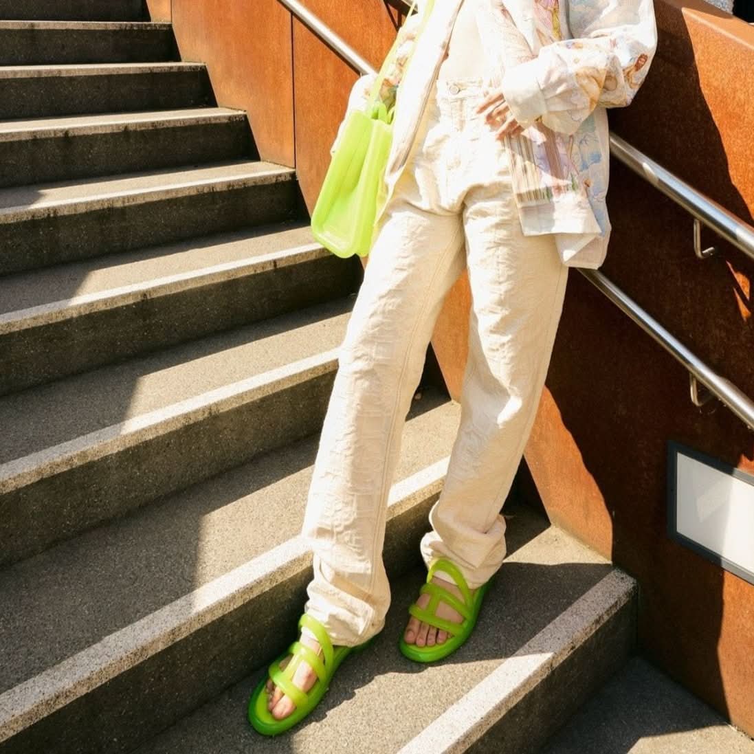 Telfar Jelly Slide Green Slides Detail view 3 | Gate