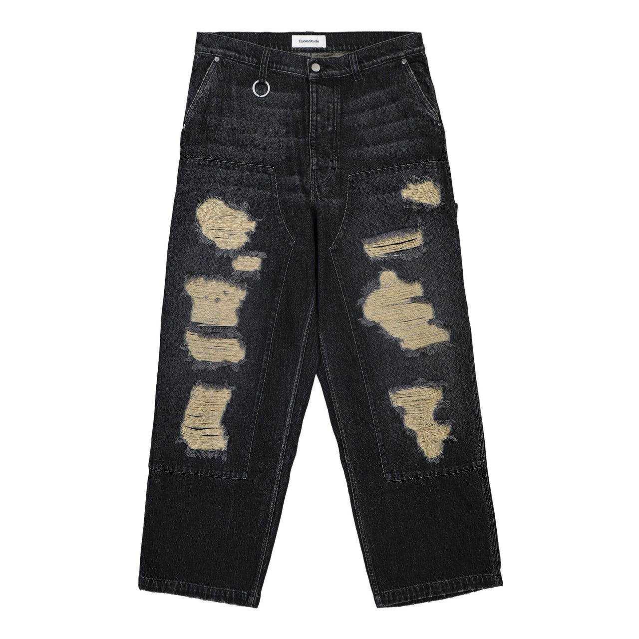 Études Studio Loose Carpenter Pant Black Detail view 1 | Gate