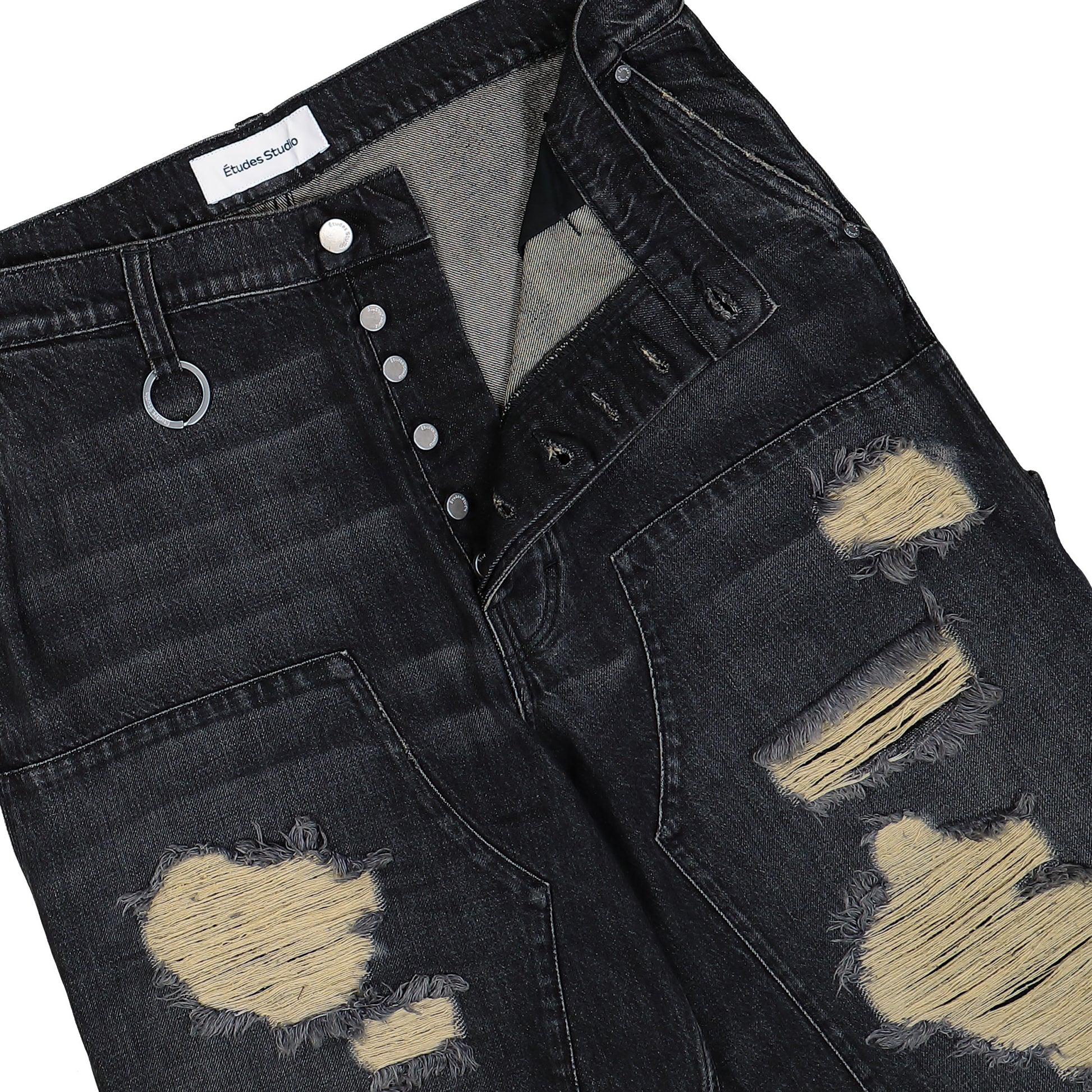 Études Studio Loose Carpenter Pant Black Detail view 4 | Gate
