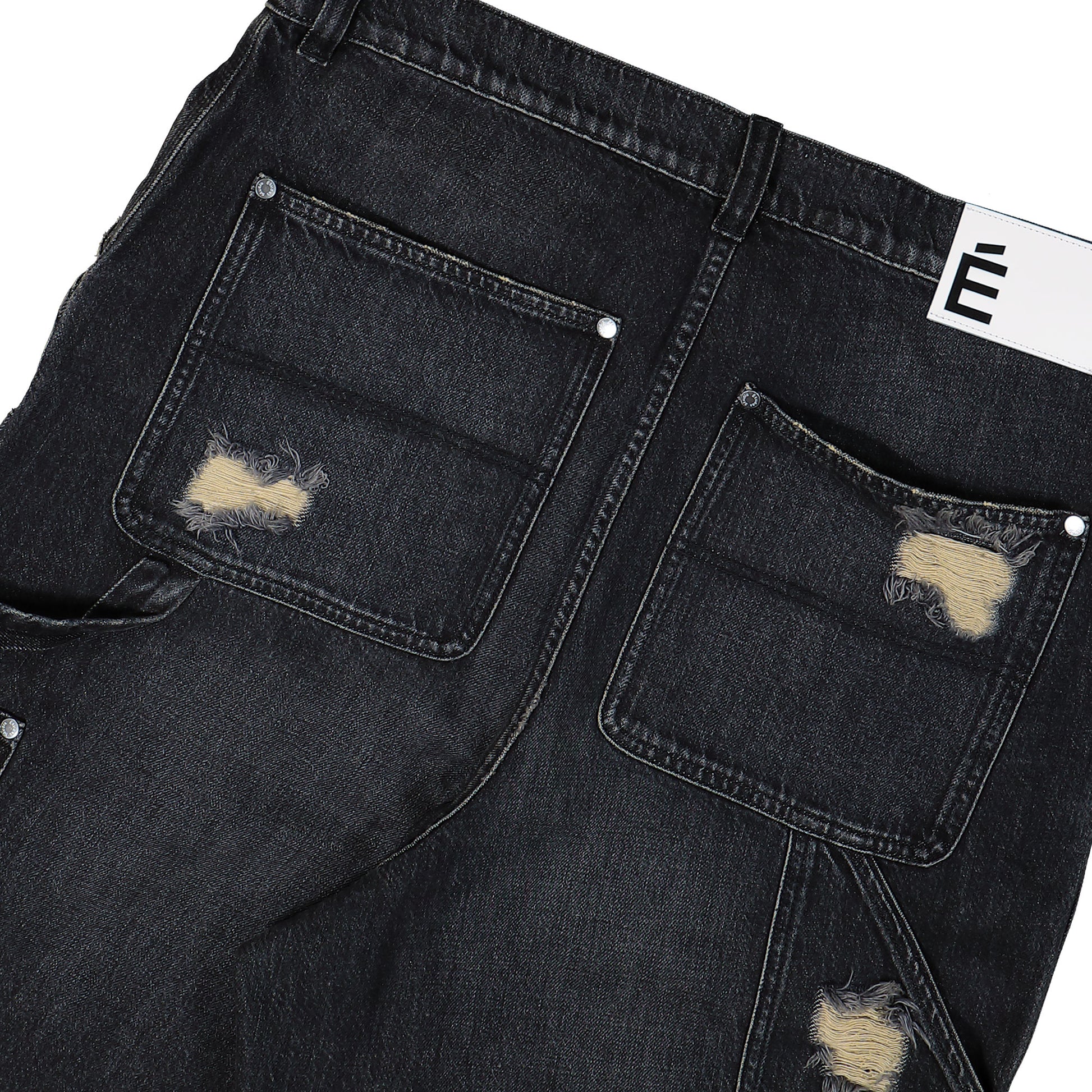 Études Studio Loose Carpenter Pant Black Detail view 5 | Gate