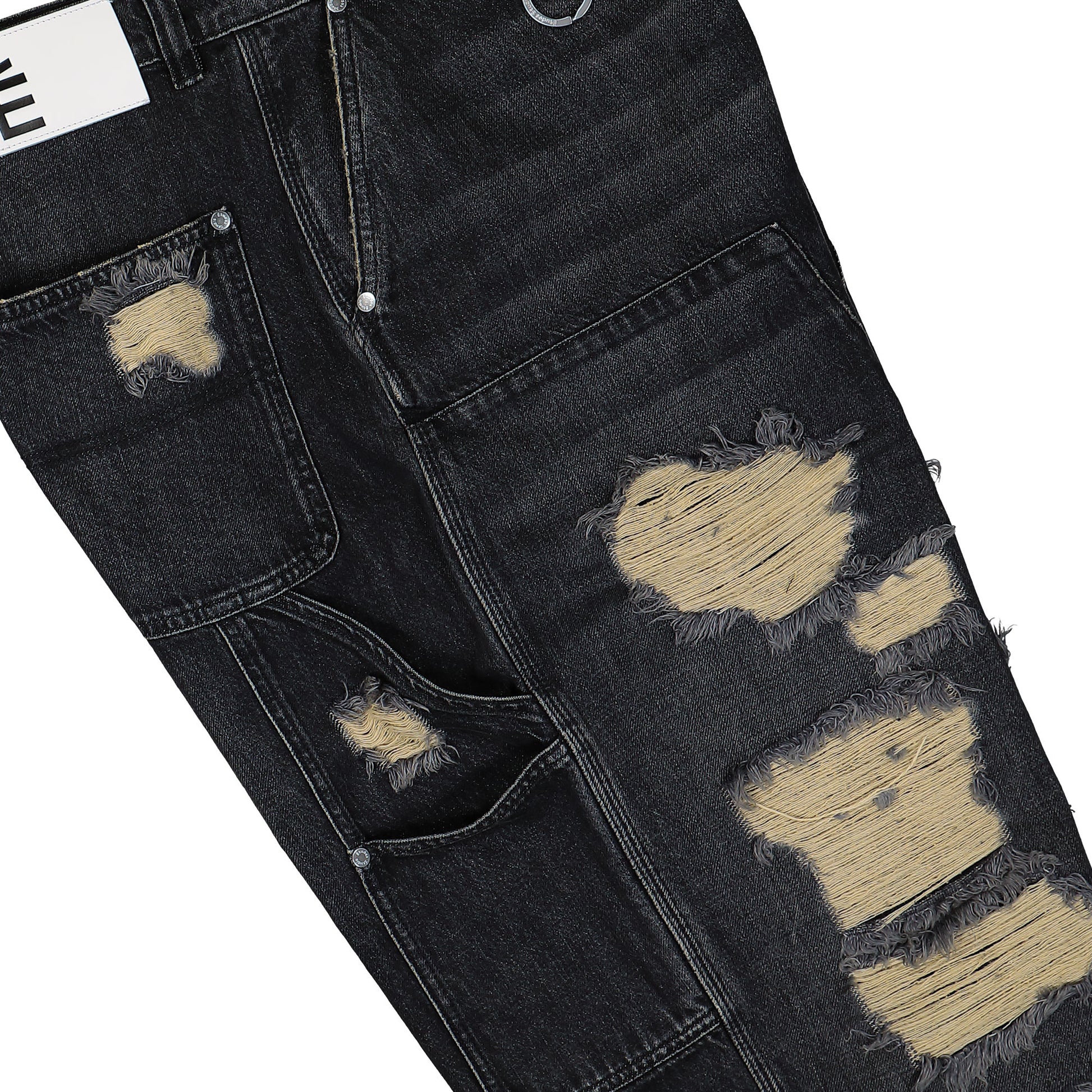 Études Studio Loose Carpenter Pant Black Detail view 6 | Gate
