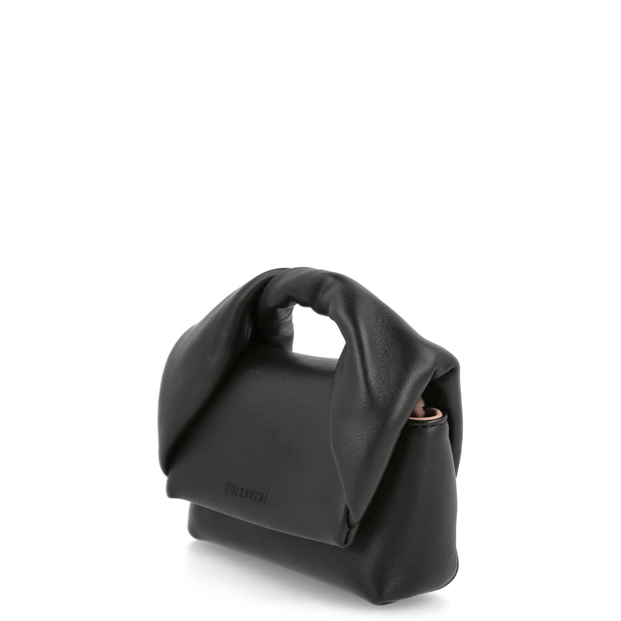 JW Anderson Silicone Strap Nano Twister Bag Black Detail view 1 | Gate