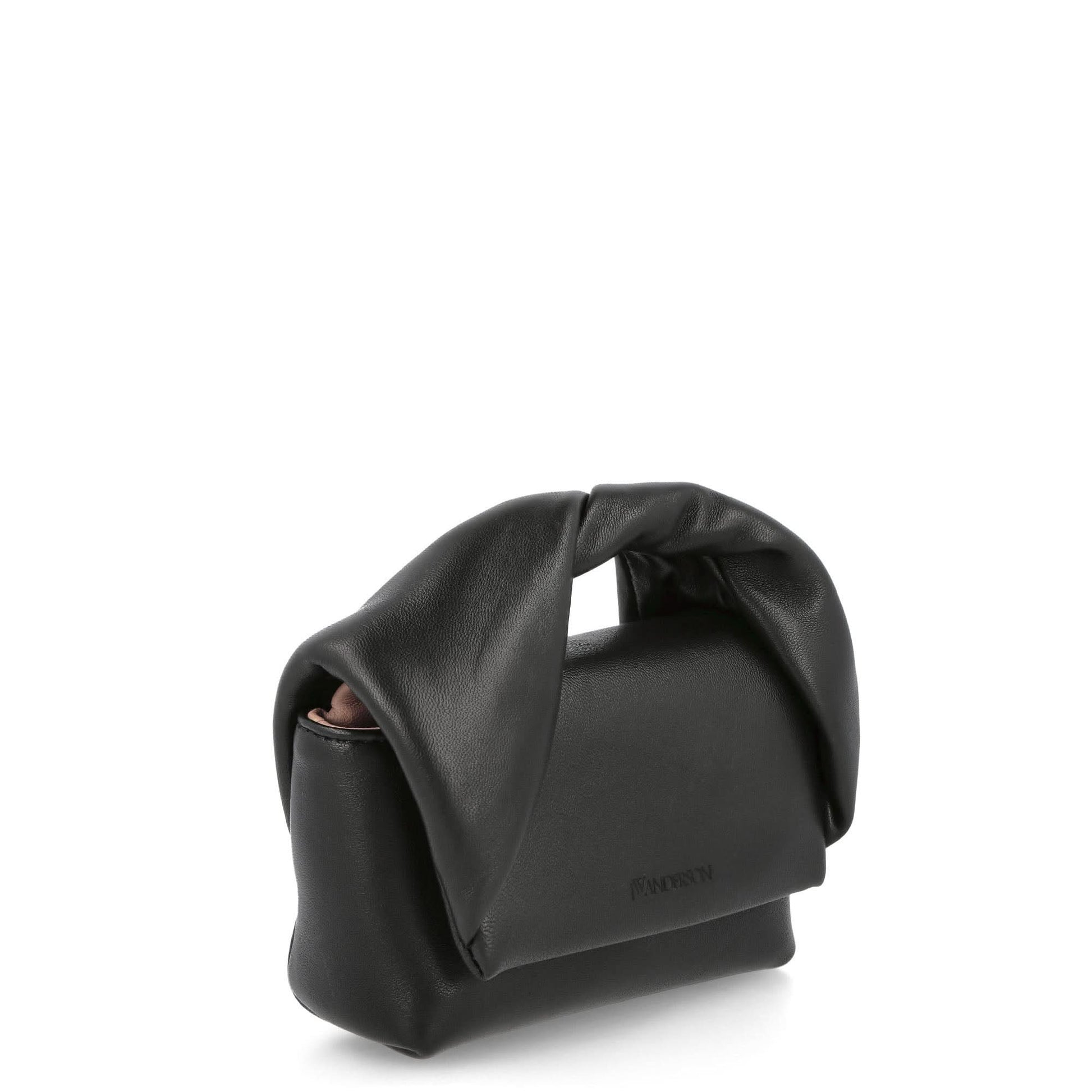 JW Anderson Silicone Strap Nano Twister Bag Black Detail view 3 | Gate