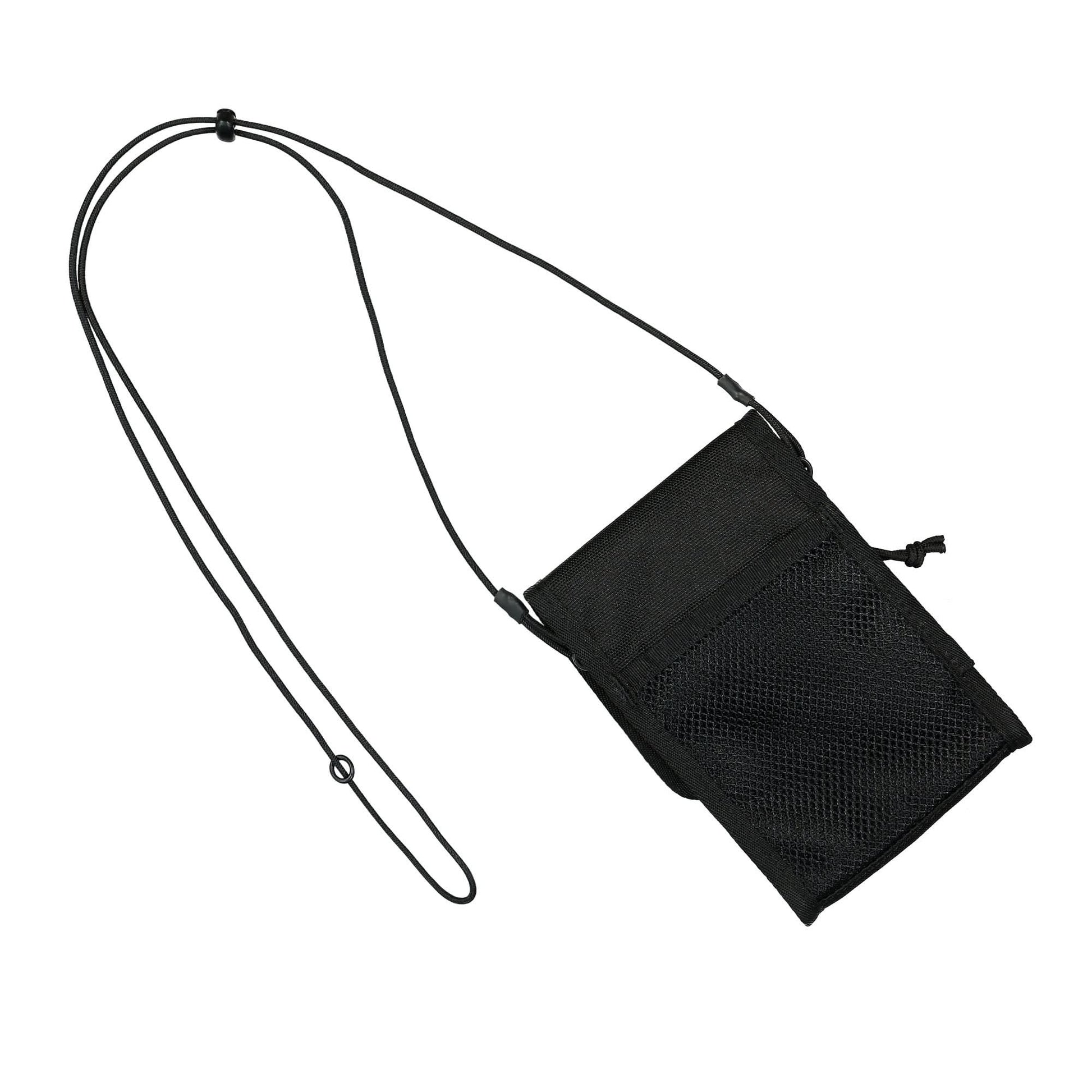 Yohji Yamamoto Homme Neck Pouch YY Logo Black Detail view 5 | Gate