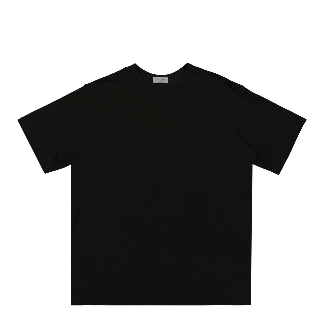 Yohji Yamamoto Homme Round Neck Short SLV T Black Detail view 1 | Gate