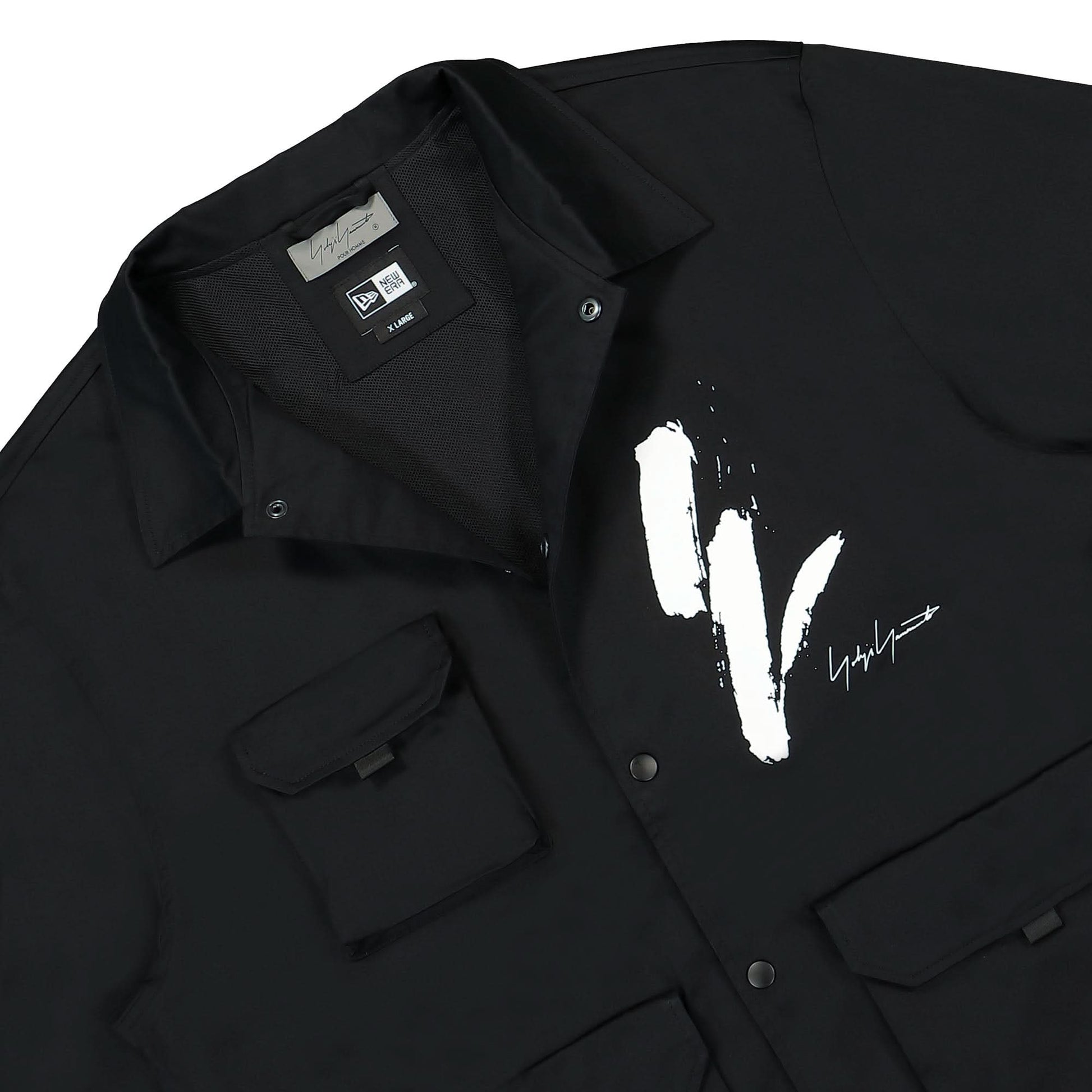 Yohji Yamamoto Homme Field Coach Jacket Black Detail view 3 | Gate