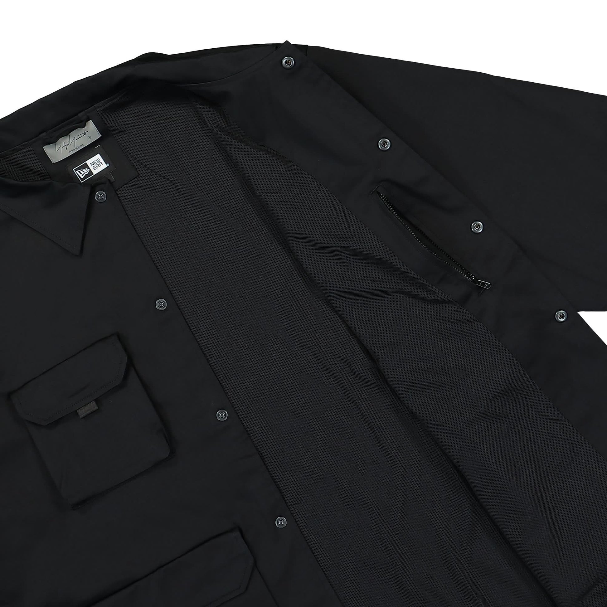 Yohji Yamamoto Homme Field Coach Jacket Black Detail view 6 | Gate