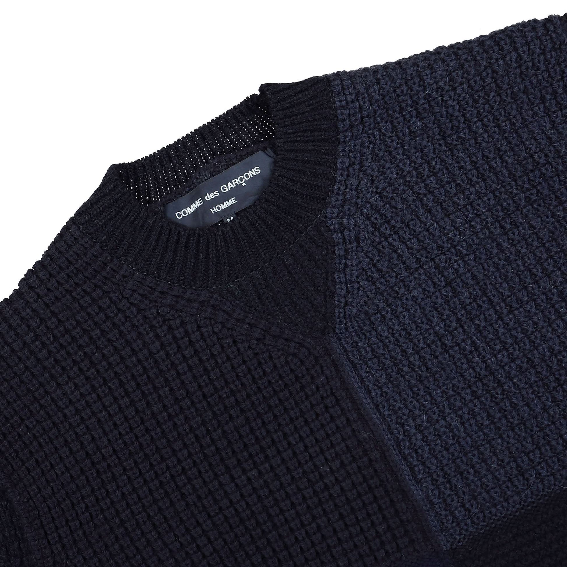 Comme des Garçons Homme Sweater Blue Detail view 3 | Gate