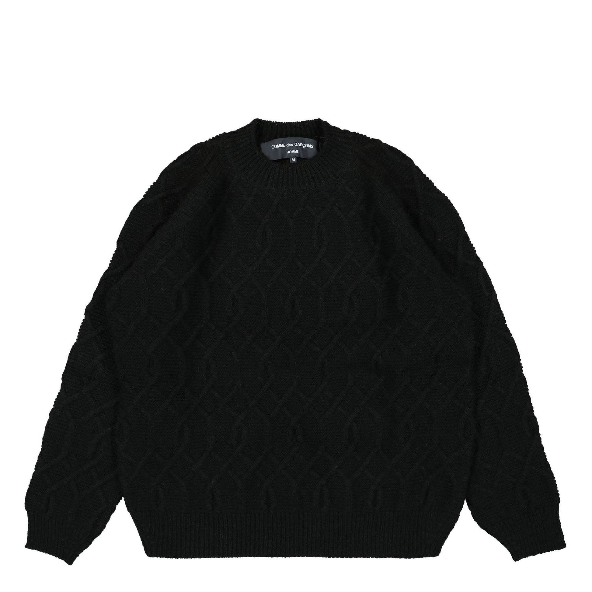 Comme des Garçons Homme Sweater Black Detail view 1 | Gate
