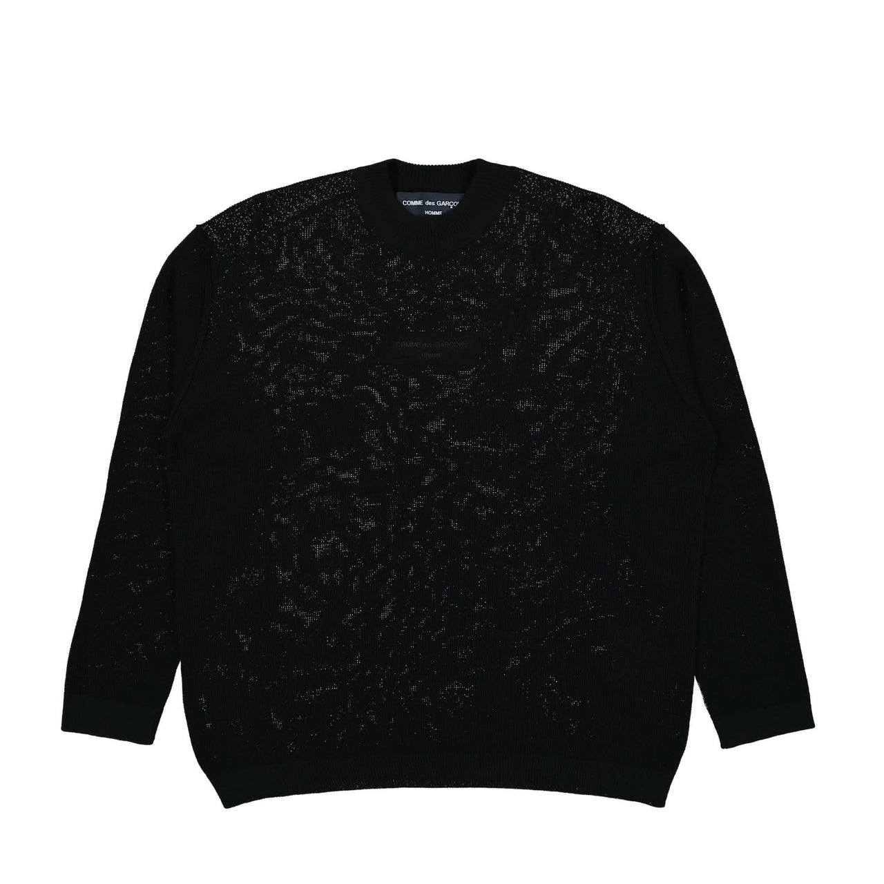 Comme des Garçons Homme Knit Sweater Black Detail view 1 | Gate
