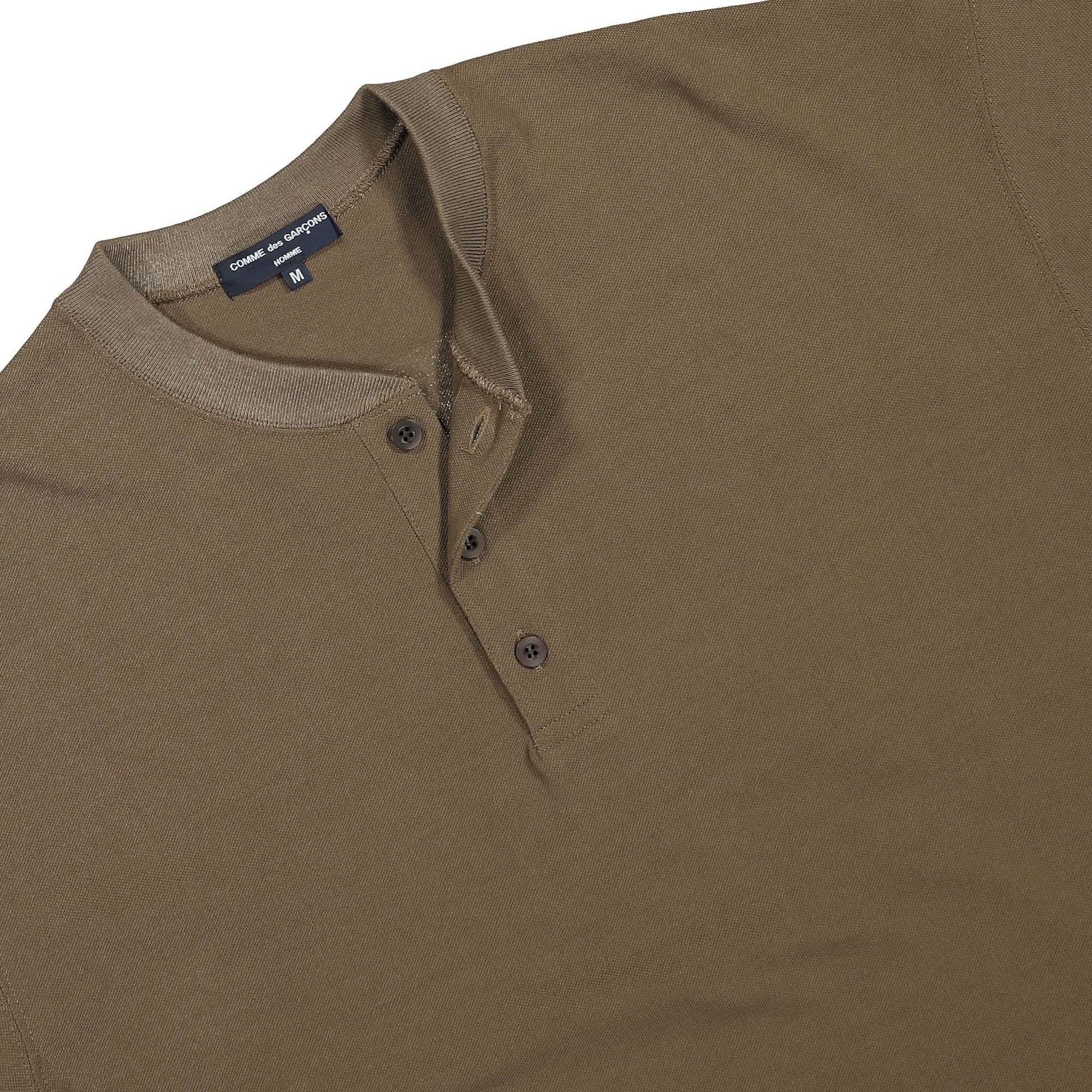 Comme des Garçons Homme T-Shirt Brown Detail view 3 | Gate