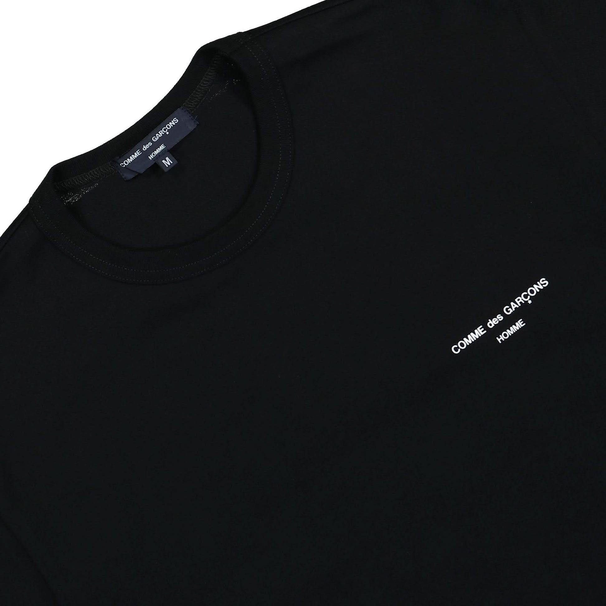 Comme des Garçons Homme T-Shirt Black Detail view 3 | Gate