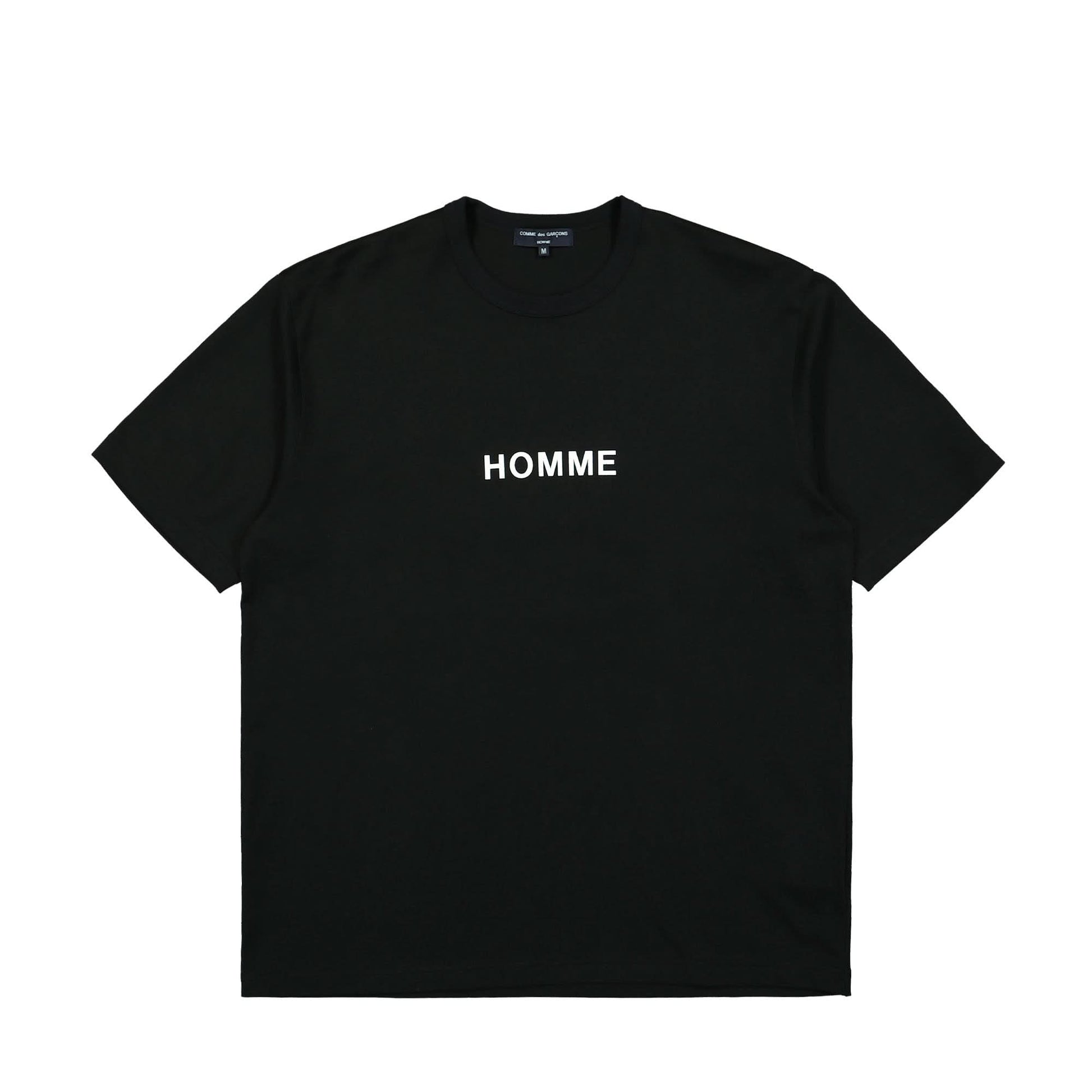 Comme des Garçons Homme Logo T-Shirt Black Detail view 1 | Gate