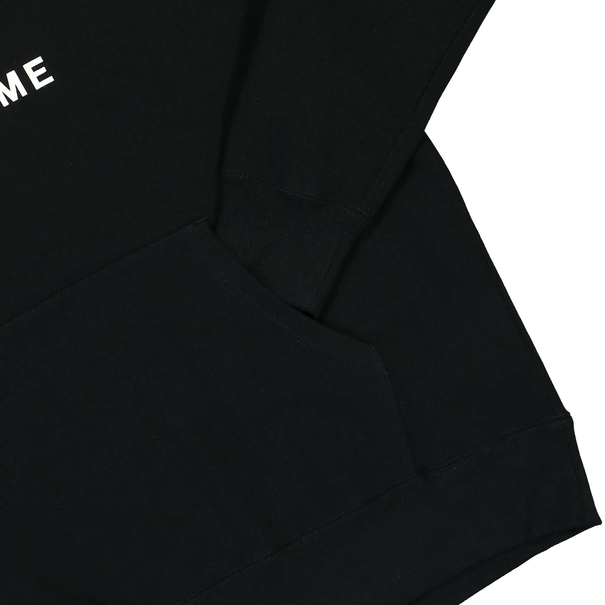 Comme des Garçons Homme Logo Hoodie Black Detail view 4 | Gate