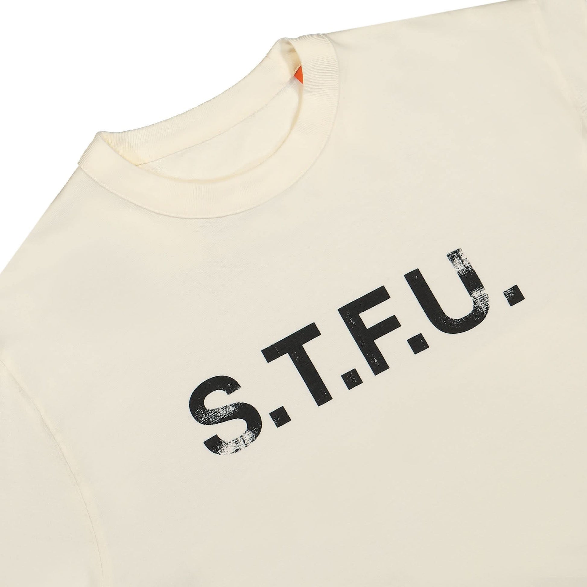 Heron Preston HP S.T.F.U. SS Tee Beige Detail view 3 | Gate
