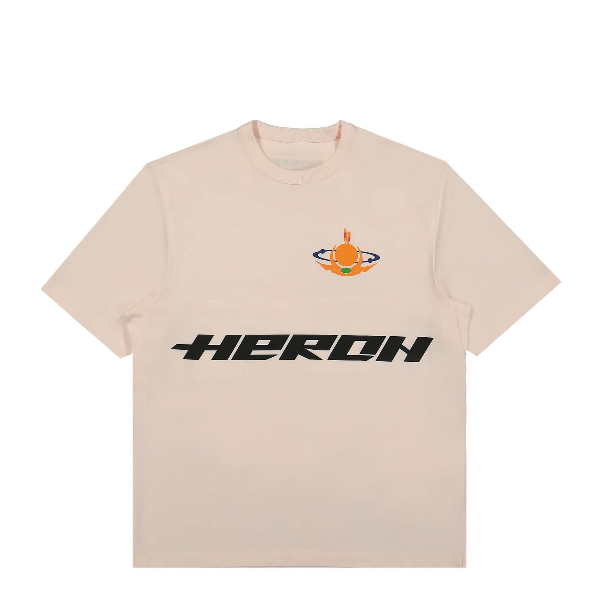 Heron Preston HP Globe Burn SS Tee Pink Detail view 1 | Gate