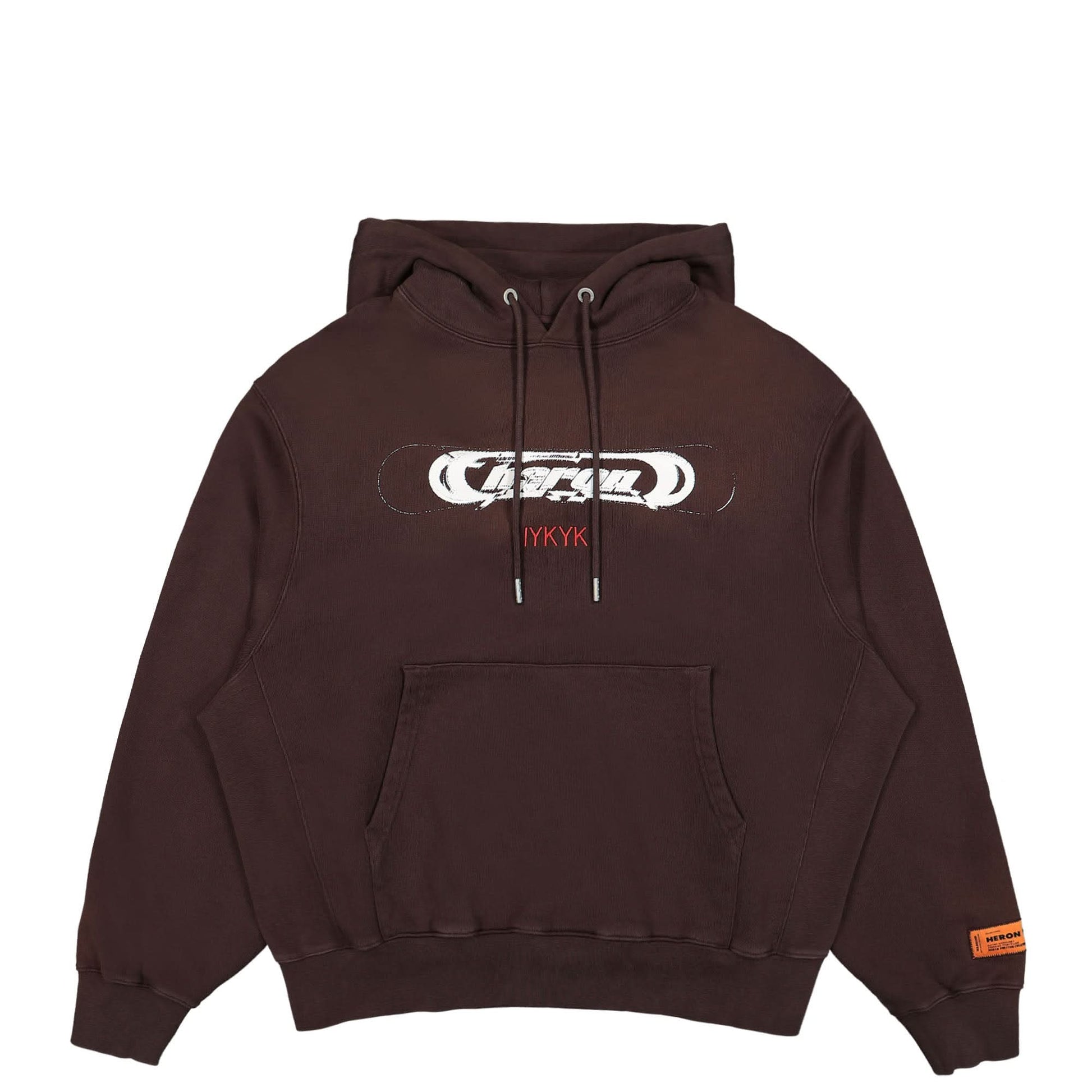Heron Preston HP IYKYK Hoodie Brown Detail view 1 | Gate