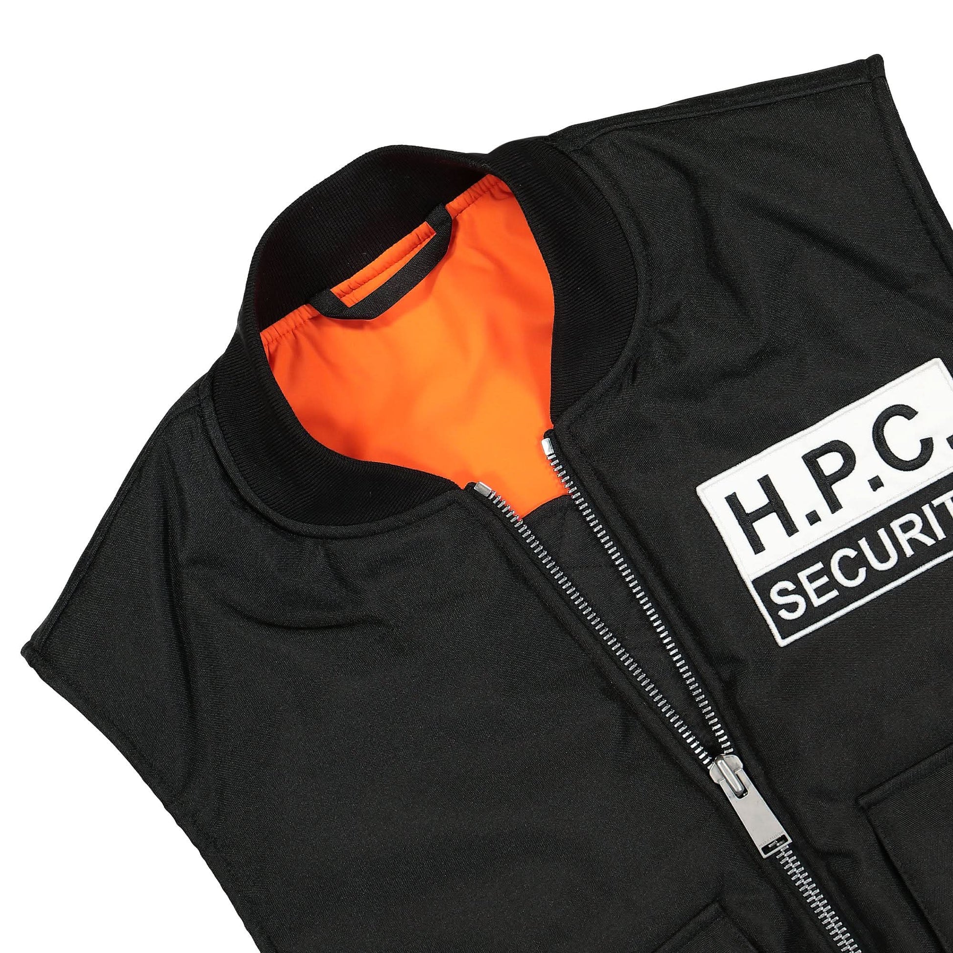Heron Preston HPC Quilted Nylon Vest Black Detail view 3 | Gate
