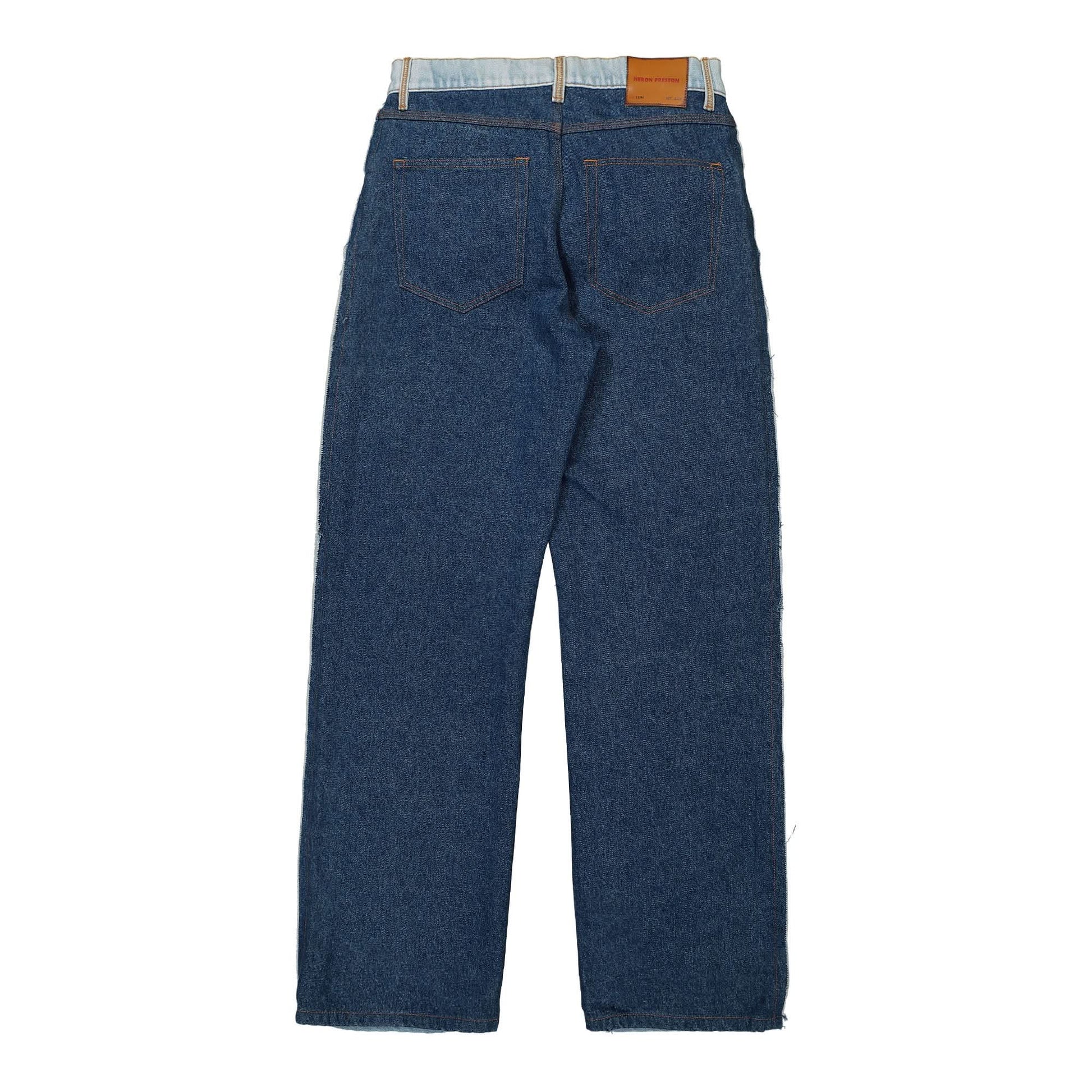 Heron Preston Washed Insideout Carpenter Pant Blue Detail view 2 | Gate