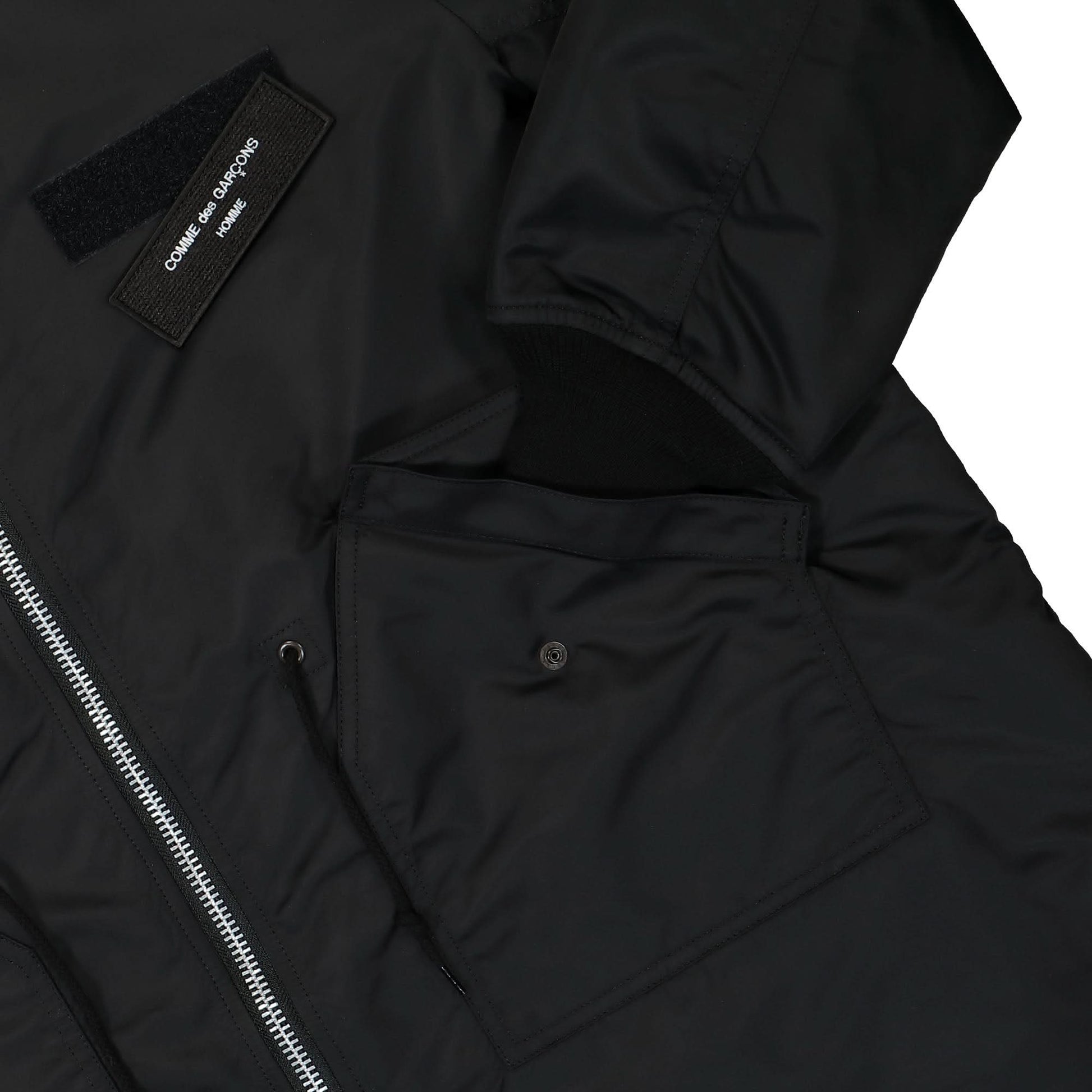 Comme des Garçons Homme Coat Black Detail view 4 | Gate