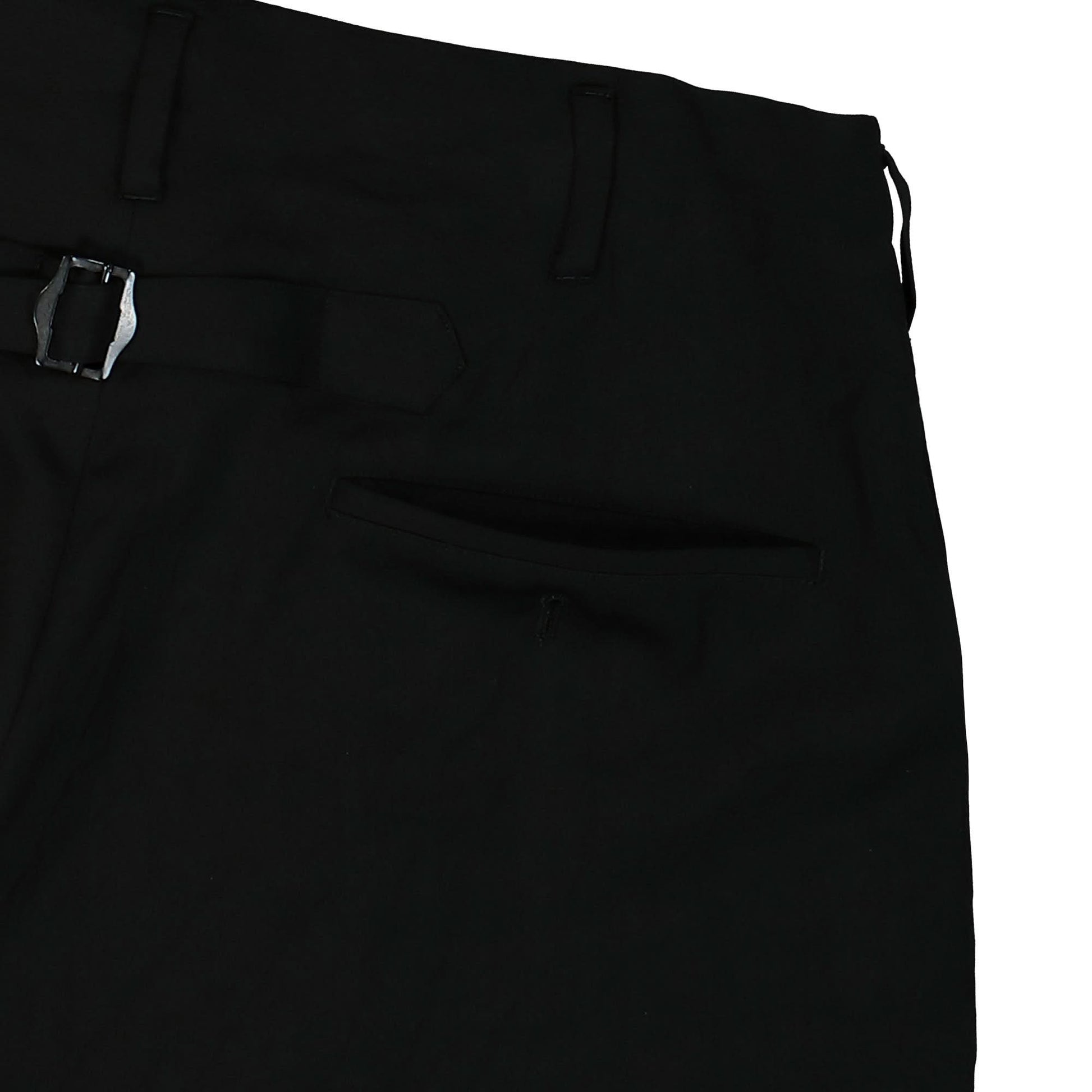Yohji Yamamoto Homme G-Discharged Red Line P Black Detail view 5 | Gate