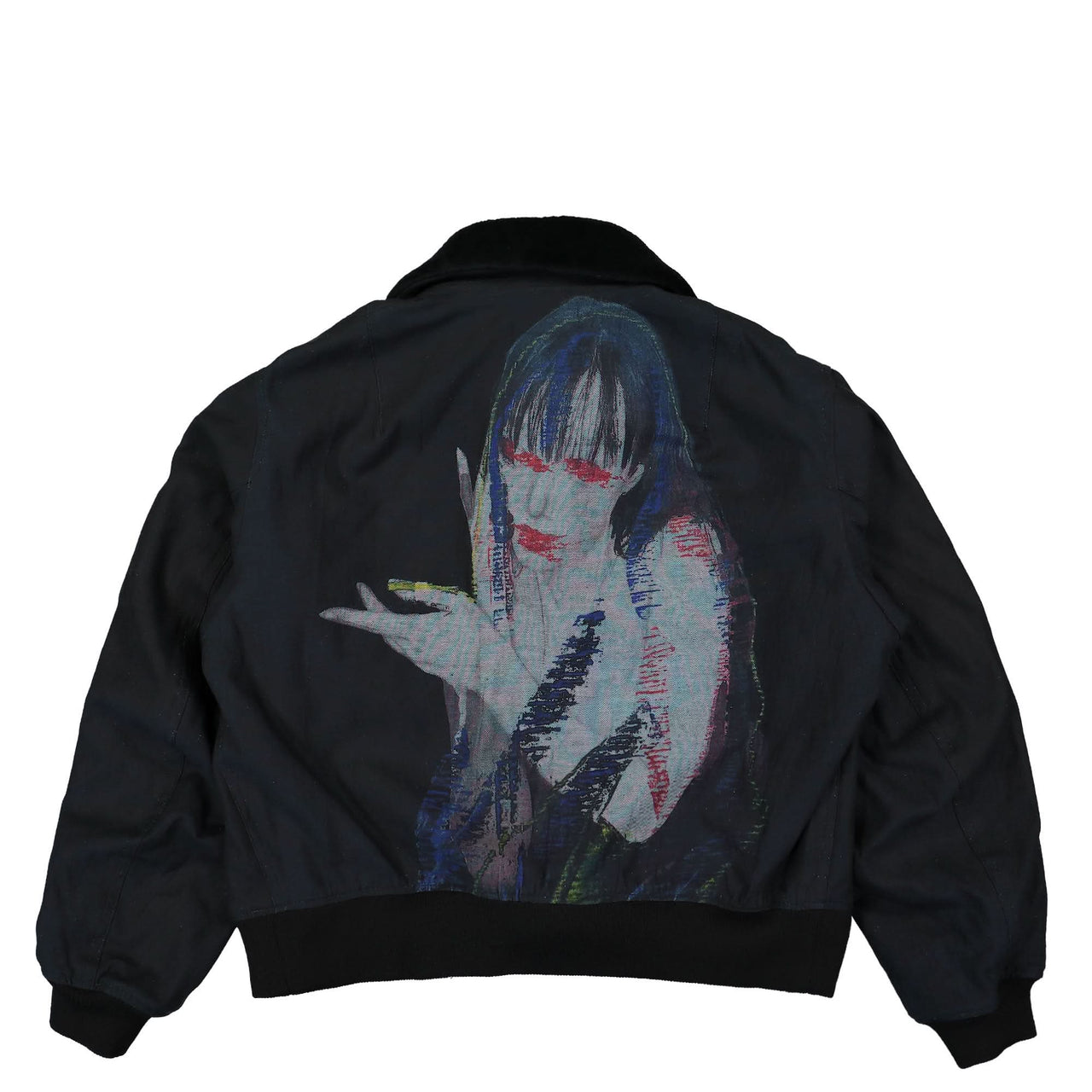 Yohji Yamamoto Homme I-Lady PT Denim Blouson Black Detail view 1 | Gate